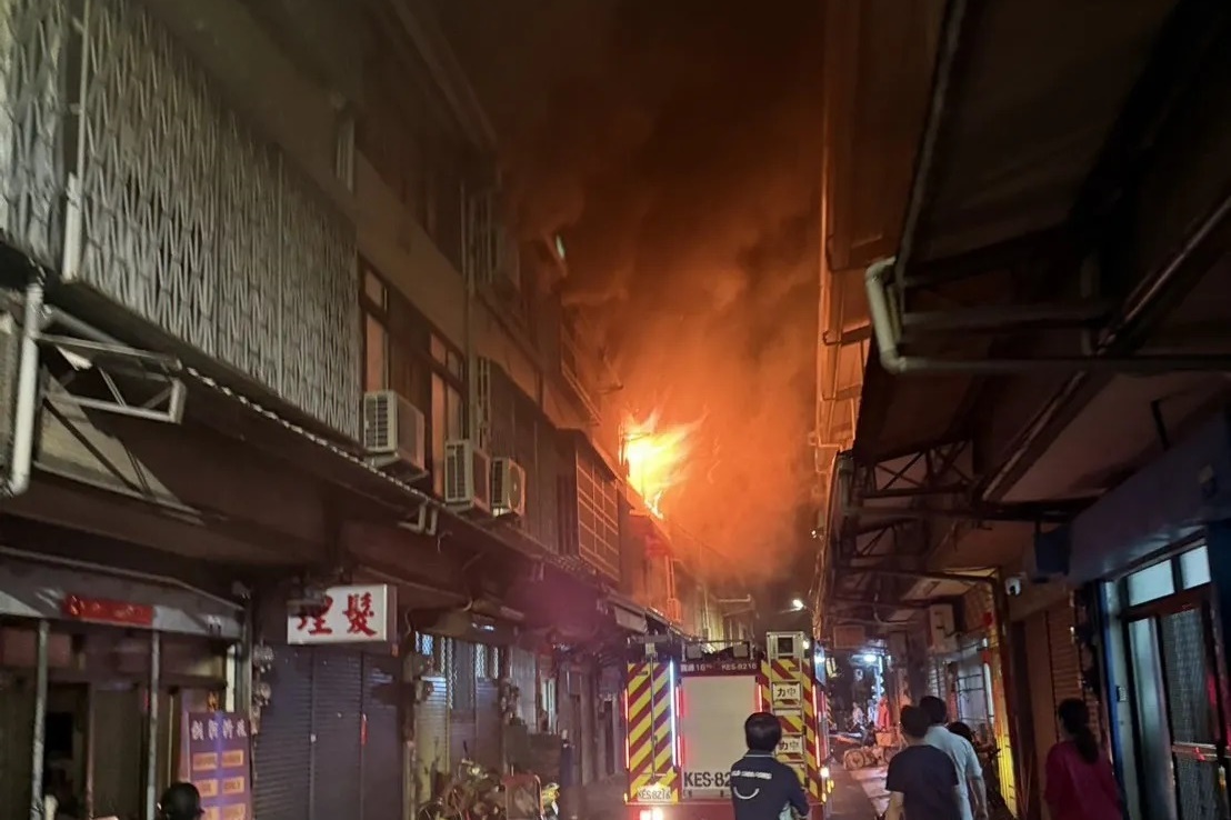 台中大里惡火釀3死。（翻攝畫面）