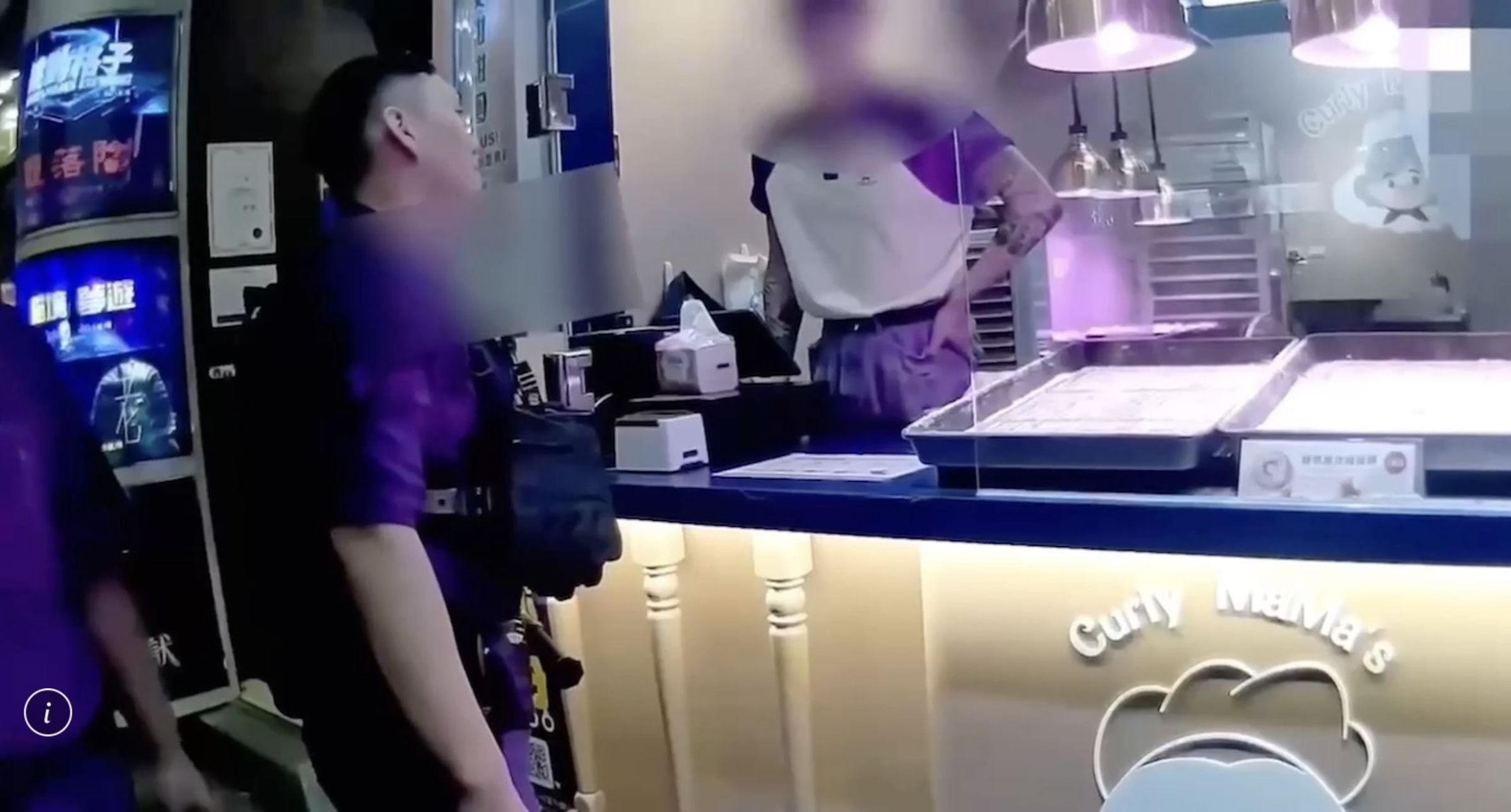警方獲報到場處理,當事方女已先行離開,事後她到派出所表示不提告。翻攝畫面