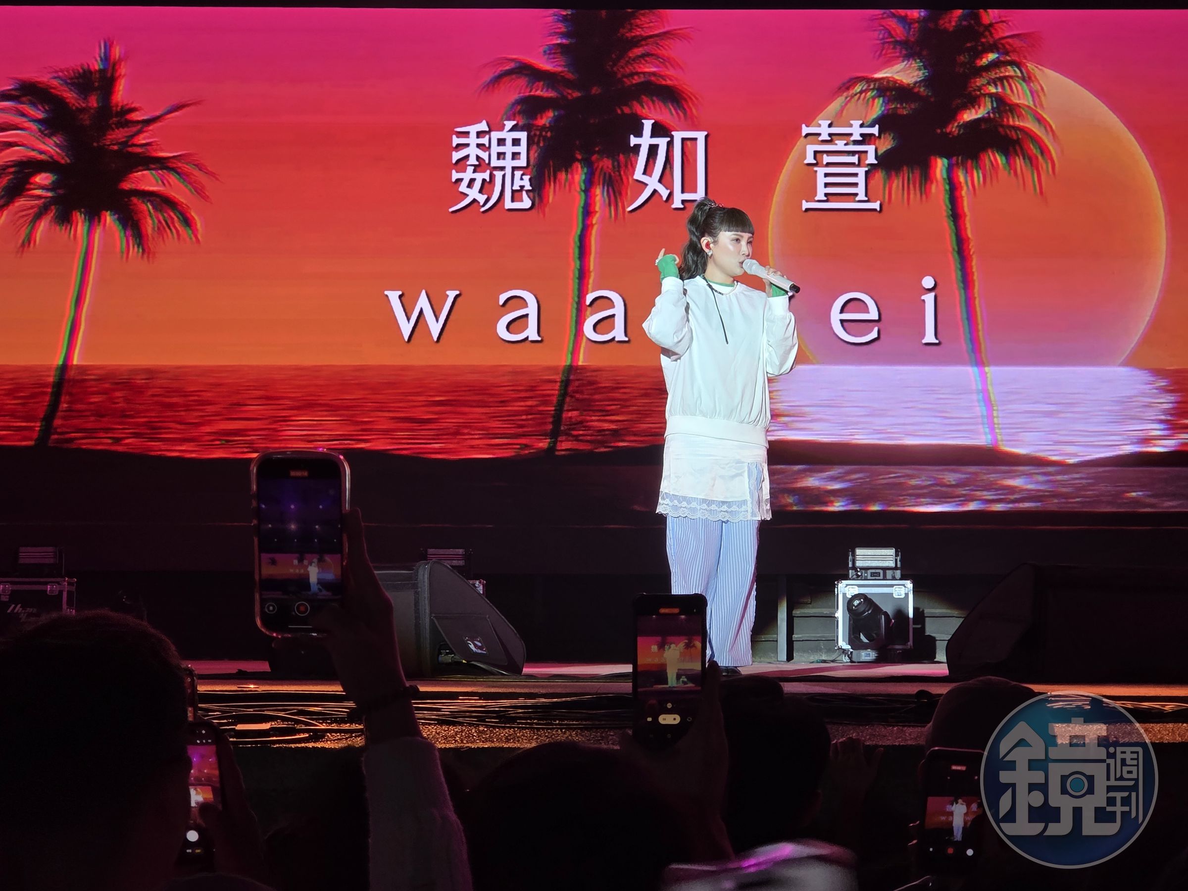 金曲歌后魏如萱連唱4首歌曲,現場粉絲聽得如癡如醉。