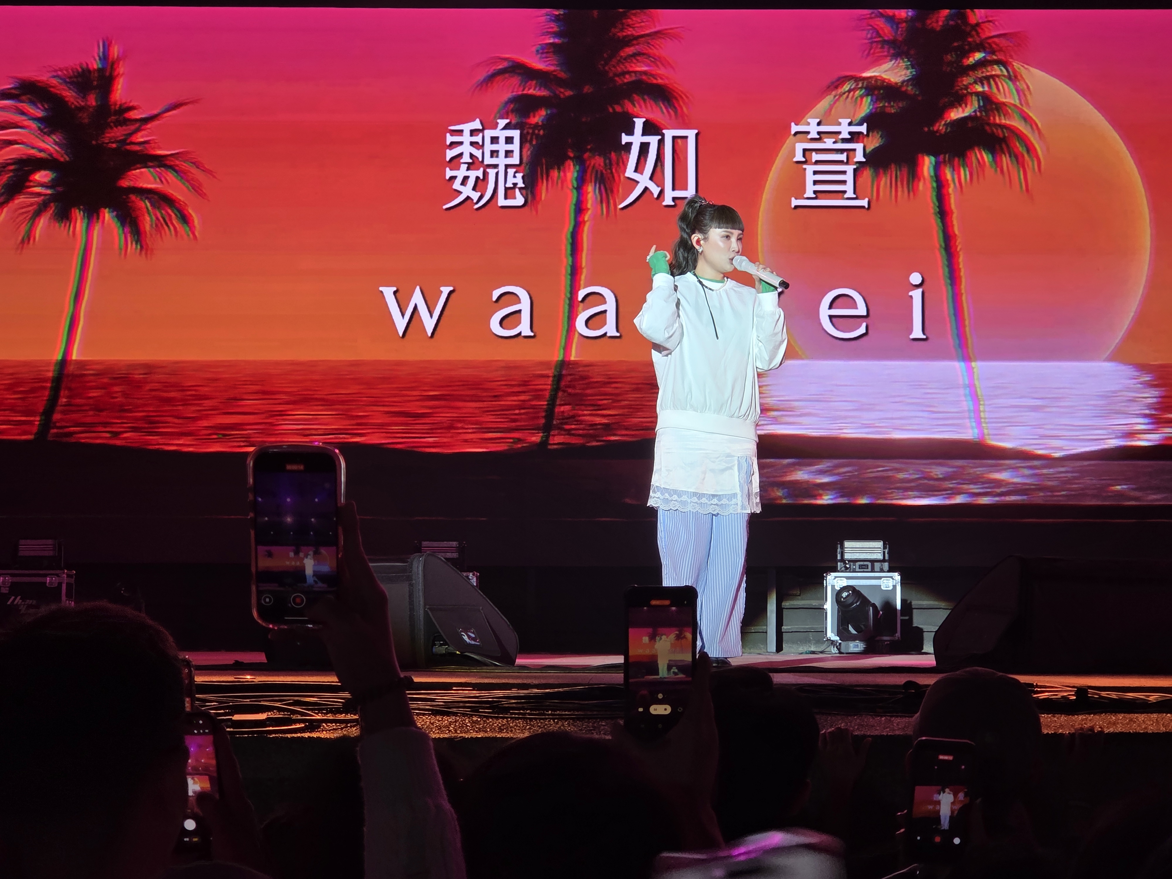 金曲歌后魏如萱連唱4首歌曲，現場粉絲聽得如癡如醉。
