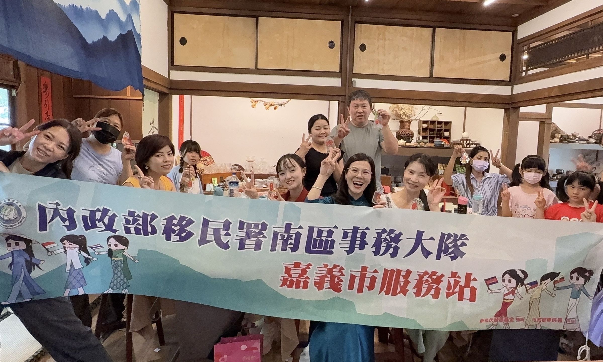 講師范氏伶鼓勵新住民不斷地學習與進步，追求更好的自我。（移民署提供）