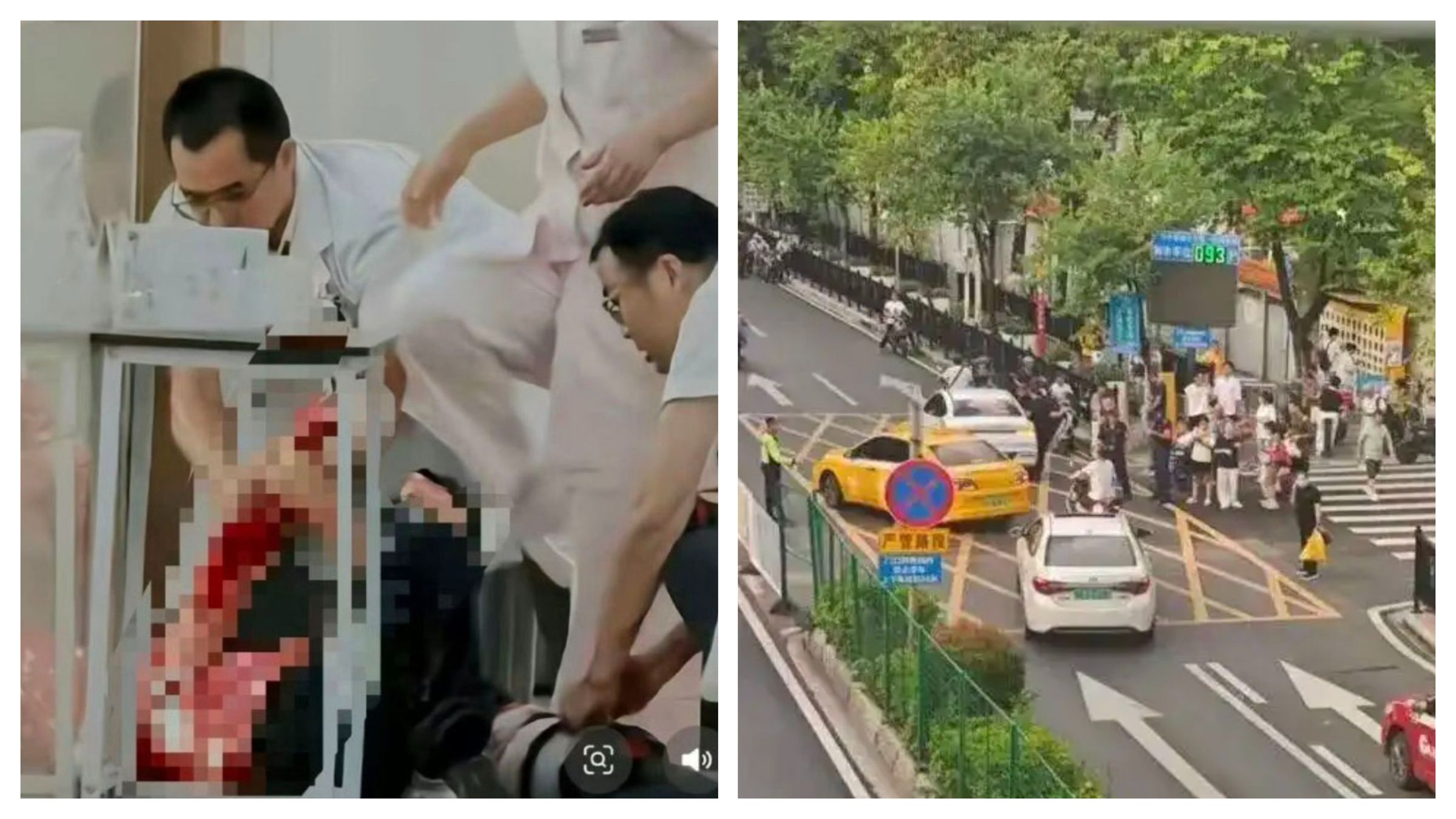 一名醫師被自己的患者砍成重傷，目前仍在加護病房觀察。（翻攝自微博）