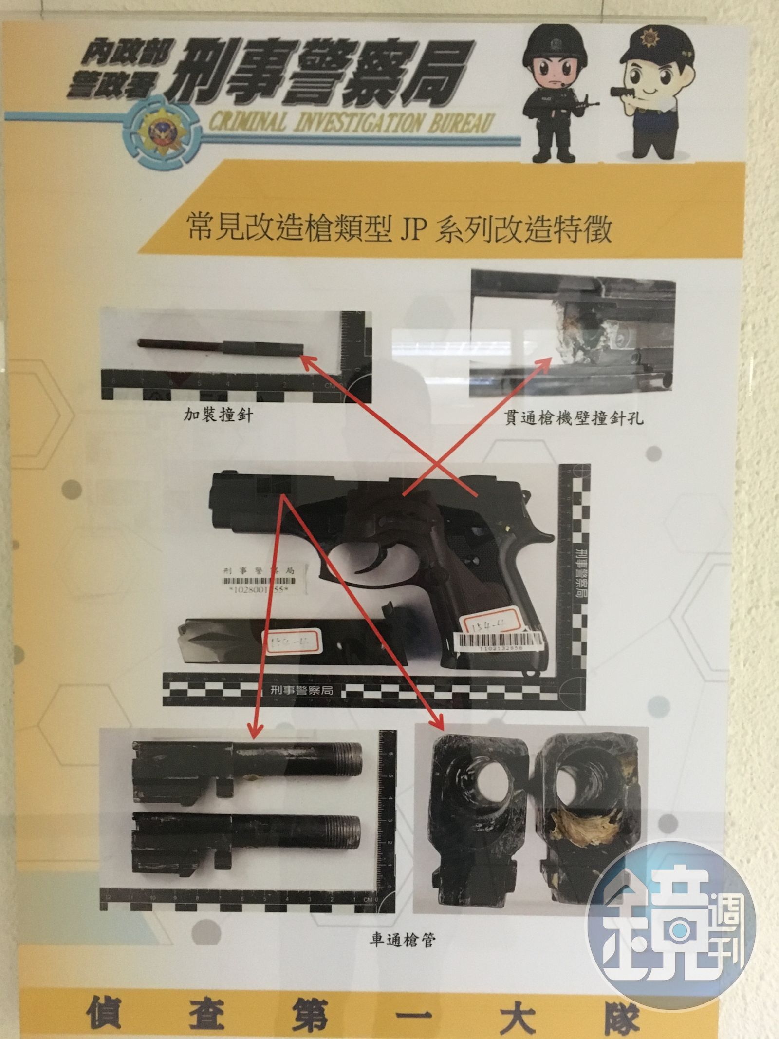 警方解析常見的改造槍支方法,被不少不肖之徒利用。(本刊資料照)