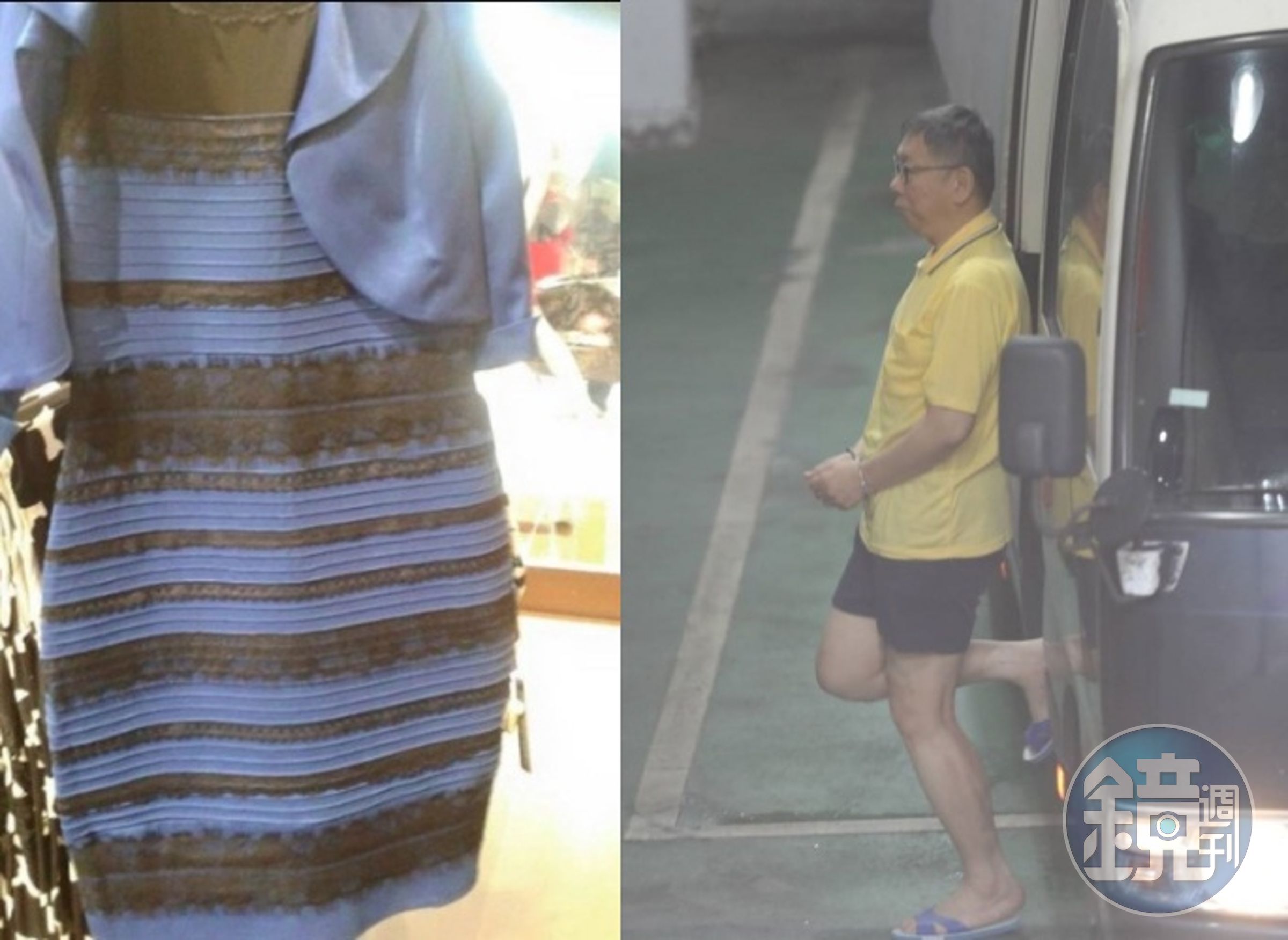 對於網路上抨擊柯文哲故意把頭髮染白的說法,精神科醫師沈政男用「爆紅洋裝理論」回擊。(左圖翻攝自臉書 @沈政男/右為本刊資料照)