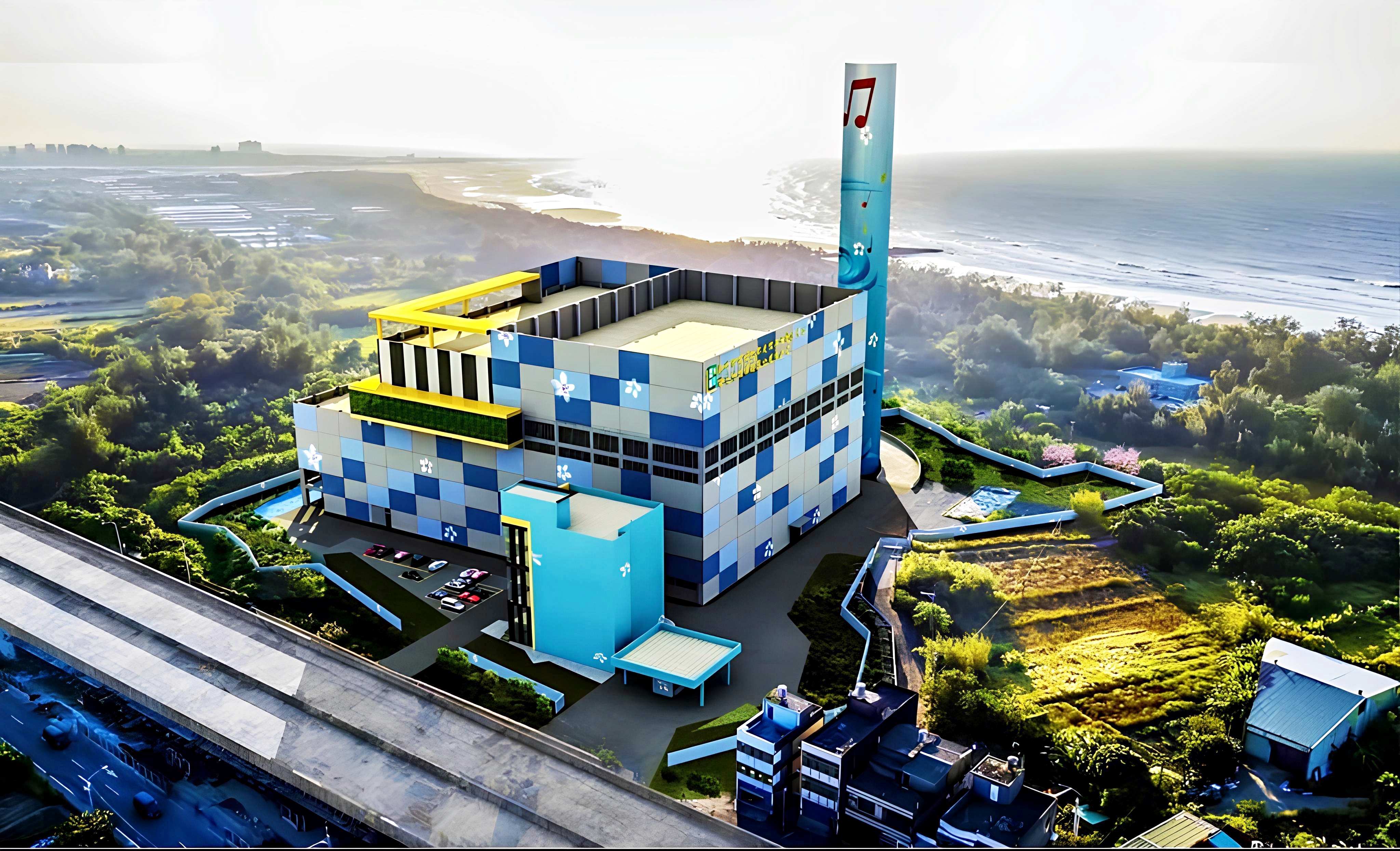 高效能垃圾熱處理設施預計今（113）年底以前可執行設備試燒。（新竹縣政府提供）