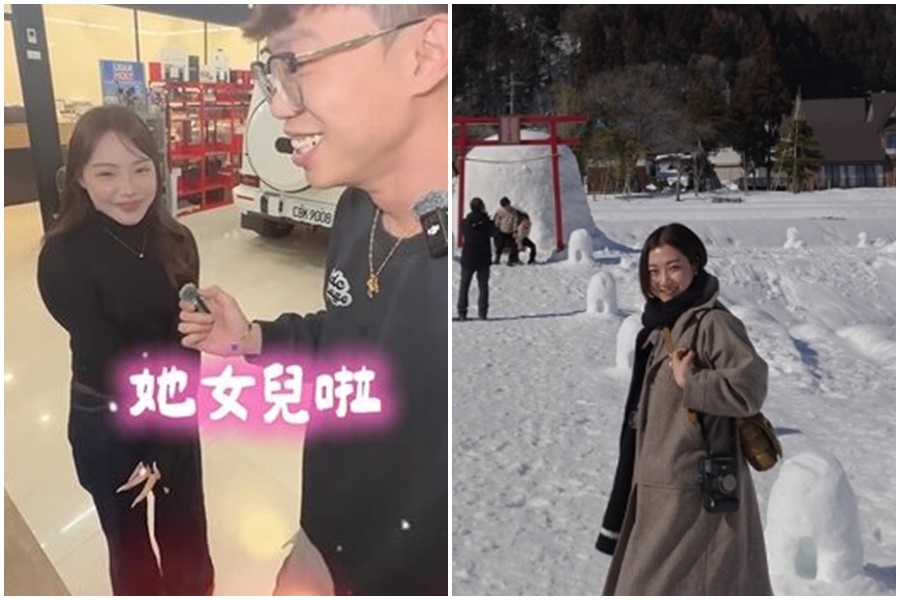 網紅「竹北吊車大王」小公主罕見曝光。（翻攝自阿慈車庫-Dream garage、IG@minxuanhu）