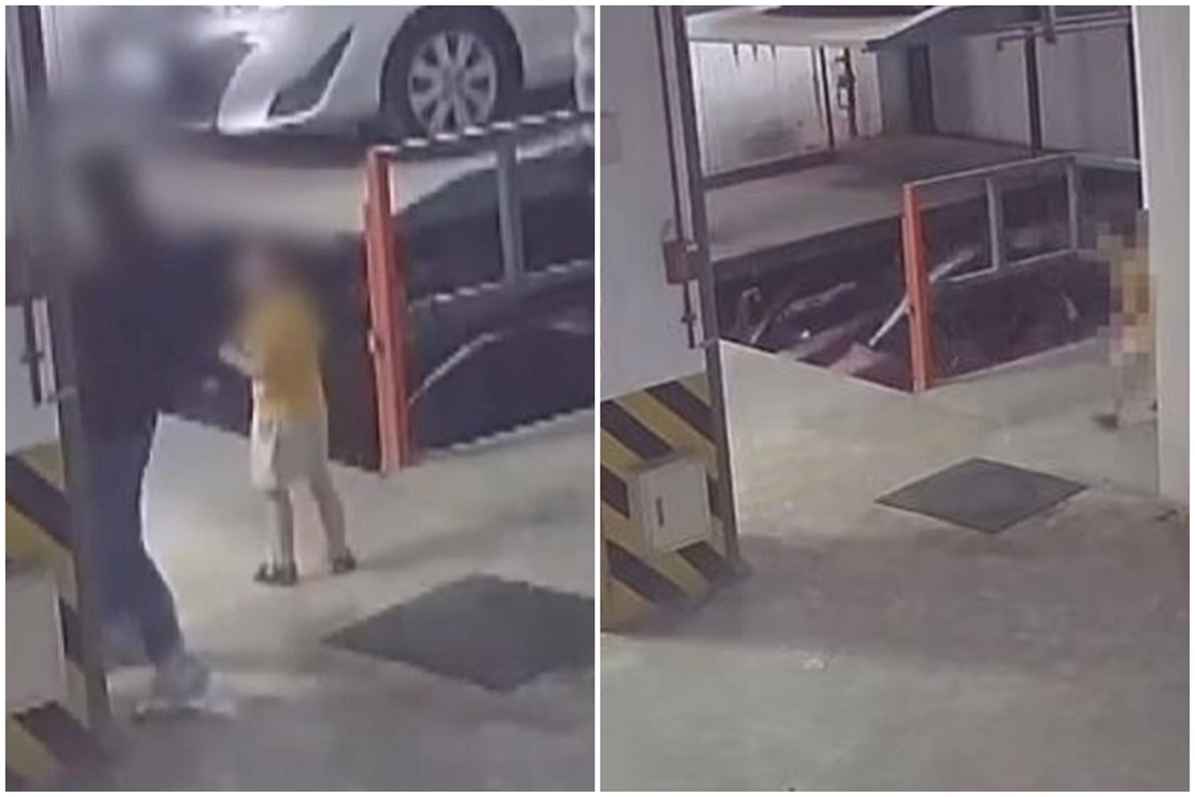 台中市北屯區一棟大樓地下室機械車位19日發生命案,男童母親與哥哥親眼目睹慘劇。(翻攝畫面)