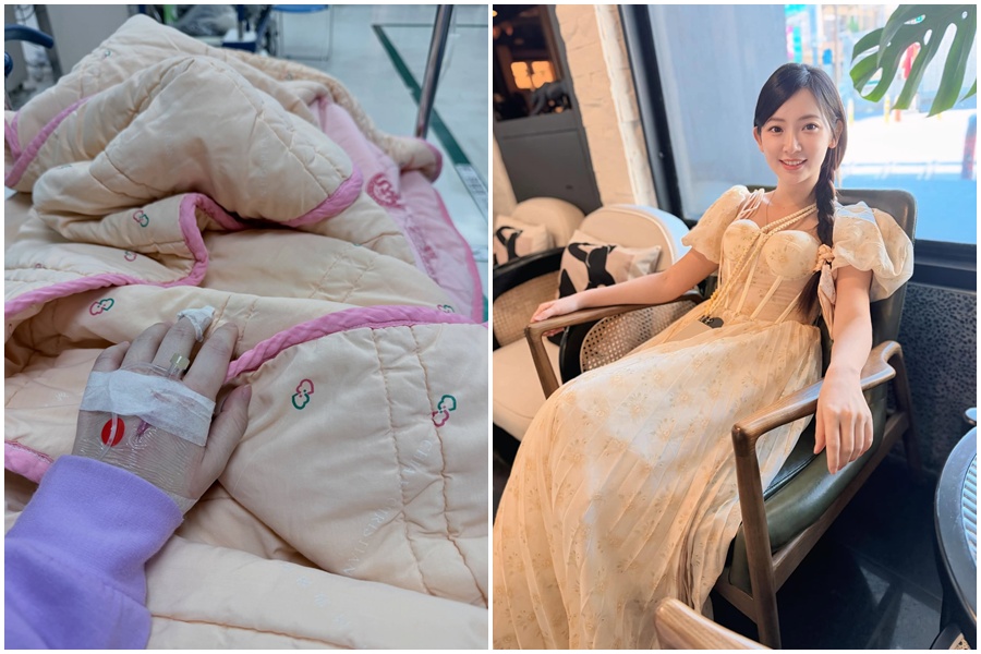 優格姐姐上週蕁麻疹合併血管性水腫休克昏倒，被弟弟CPR救回。（翻攝自優格 - Doremi姐姐臉書）