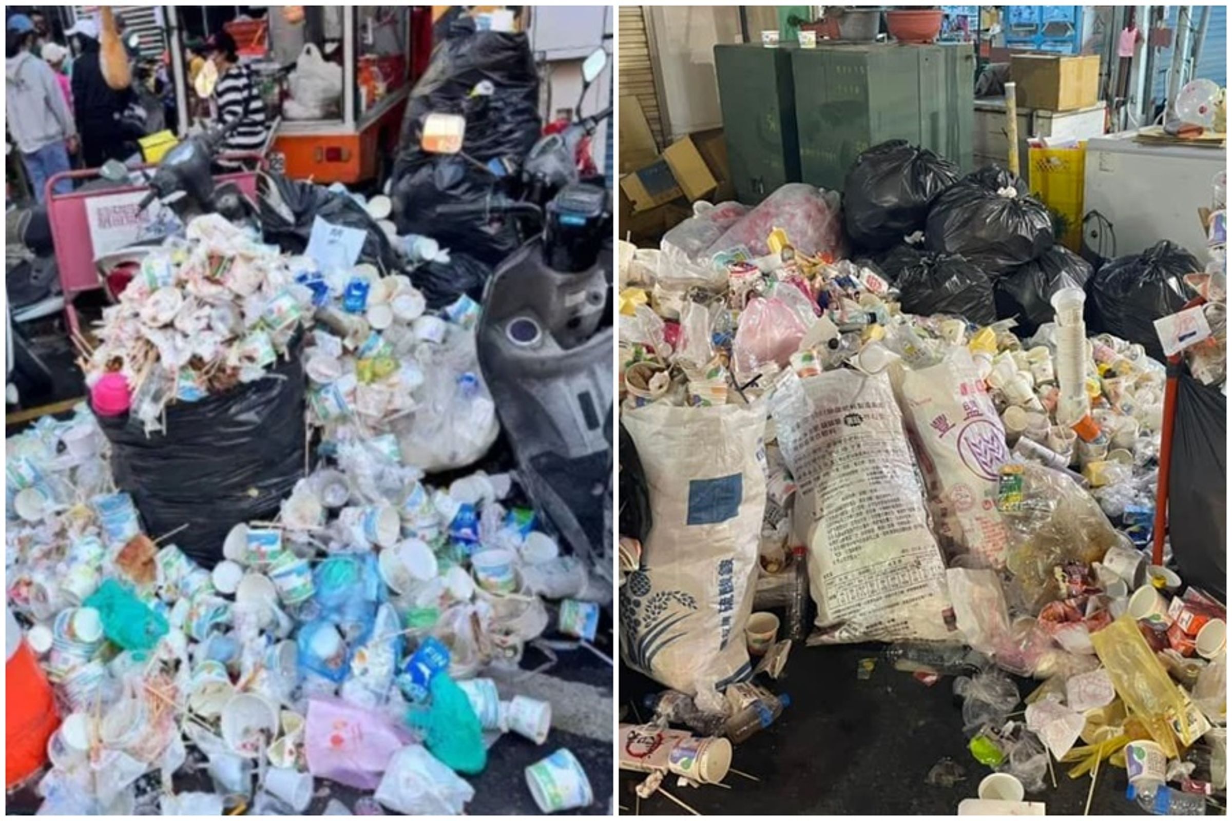 有北港居民忍不住抱怨,街道、住宅被堆出垃圾外,交通也大受影響。(翻攝自北港在地生活臉書)