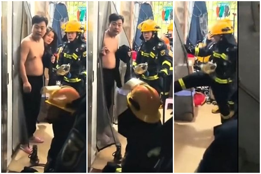 中國廣東廣州近日發生一起烏龍事件。（翻攝自抖音）