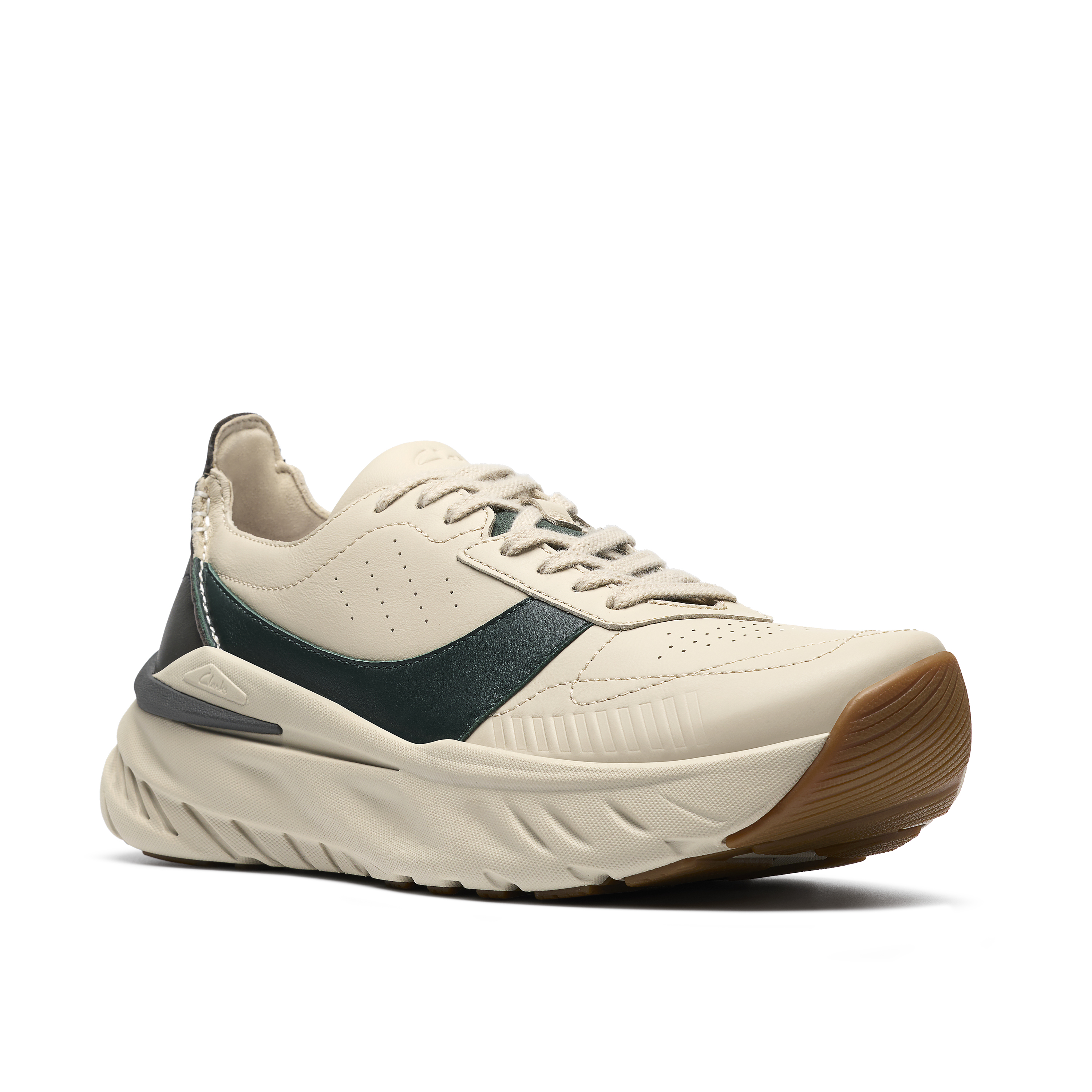 ZEPH RUN Joy全皮面厚底運動（男款）。NT$6,880（Clarks提供）