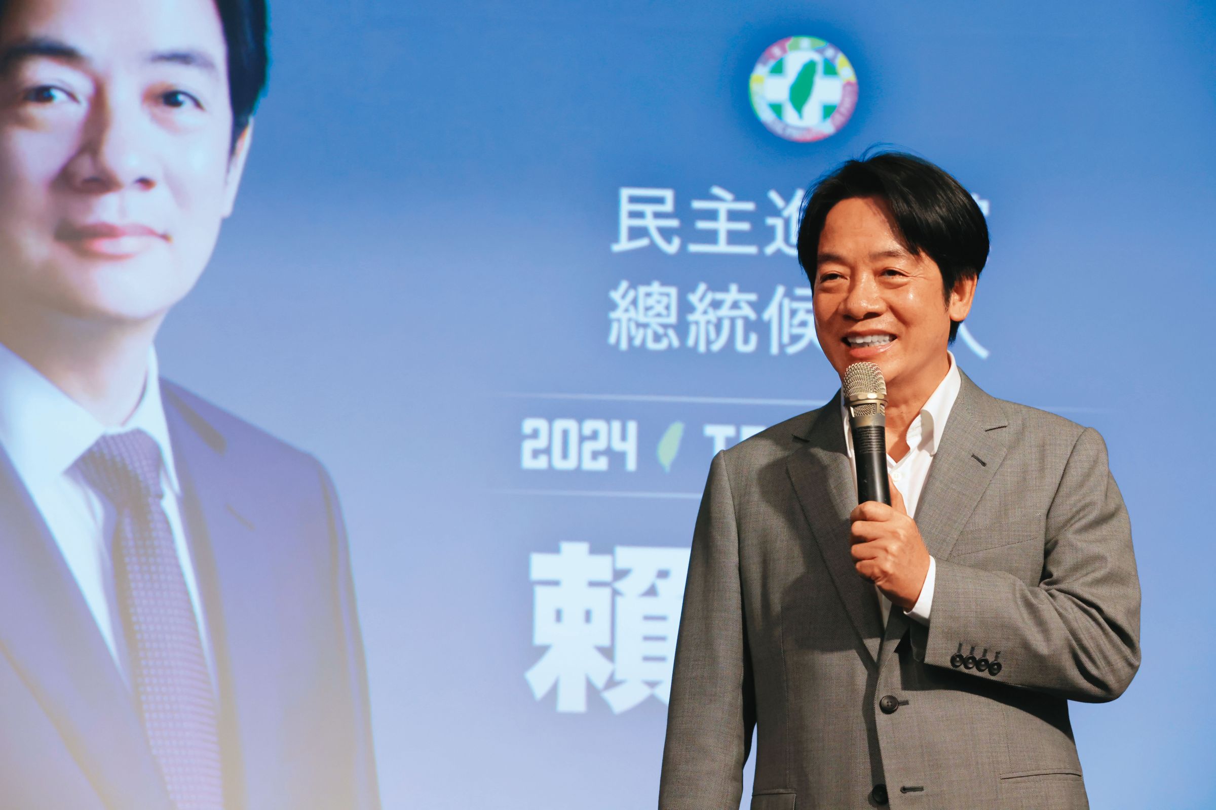 徐巧芯向法務部檢舉，賴清德（圖）在造勢活動上發放一個要價100元的免費便當。（賴清德競辦提供）