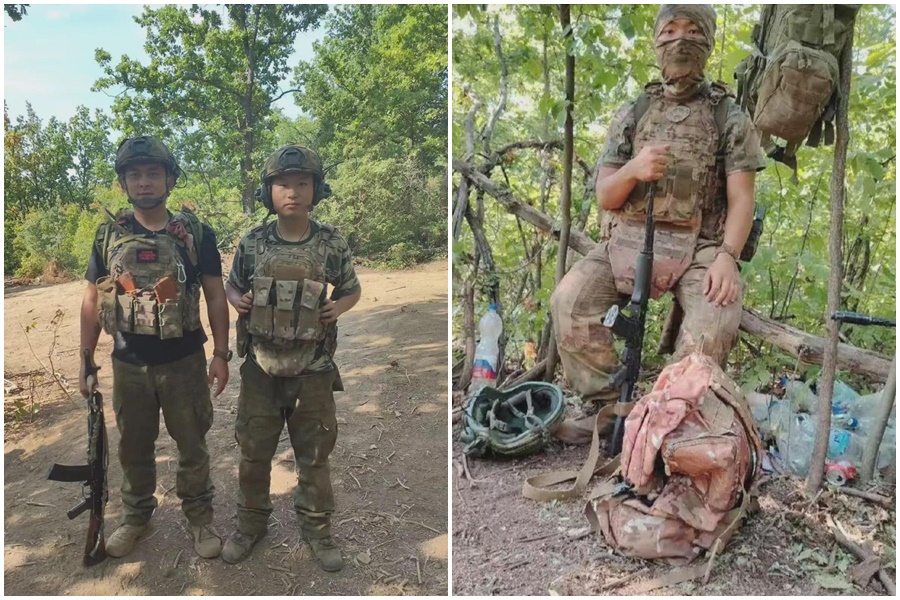 網傳2名赴俄參戰的中國傭兵，被草草送上前線衝鋒，僅一天就雙雙陣亡。（翻攝自微博）