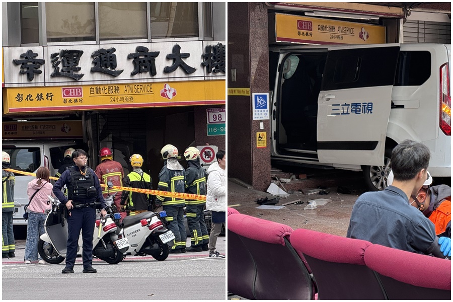 台北市中山區一江街、南京東路口稍早發生重大車禍。(讀者提供)