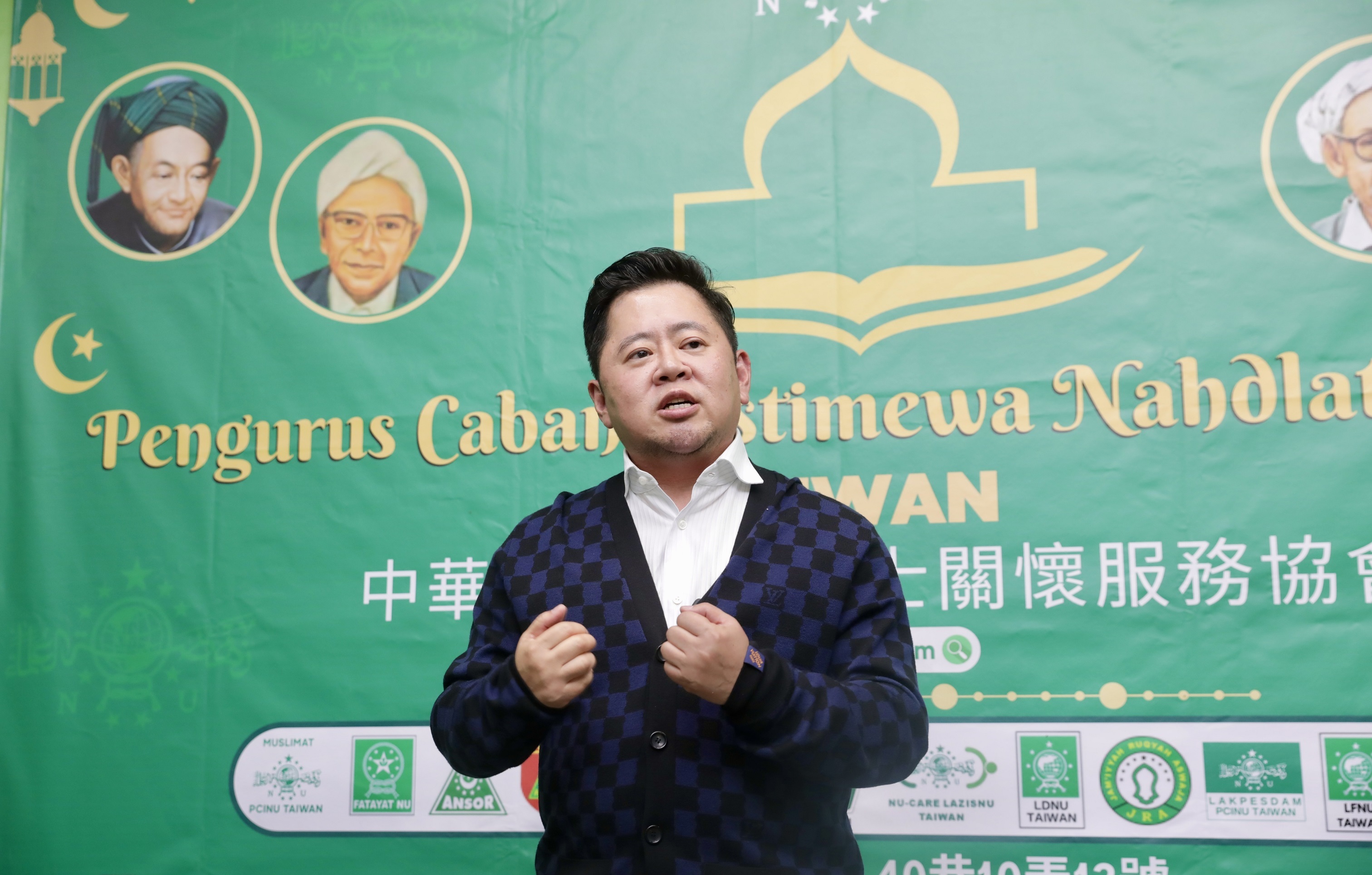 石原智博表示,在台印尼移工有任何困難或需要,NU和NETO會全力相助。(攝影組)
