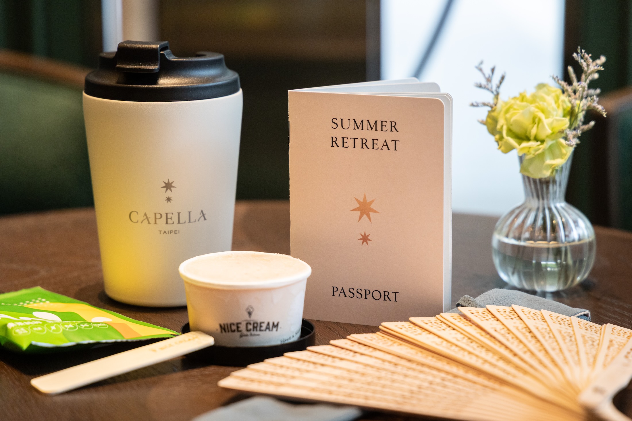 使用Summer Retreat Passport，可在酒店一樓的Atelier Plume兌換手作冰淇淋。