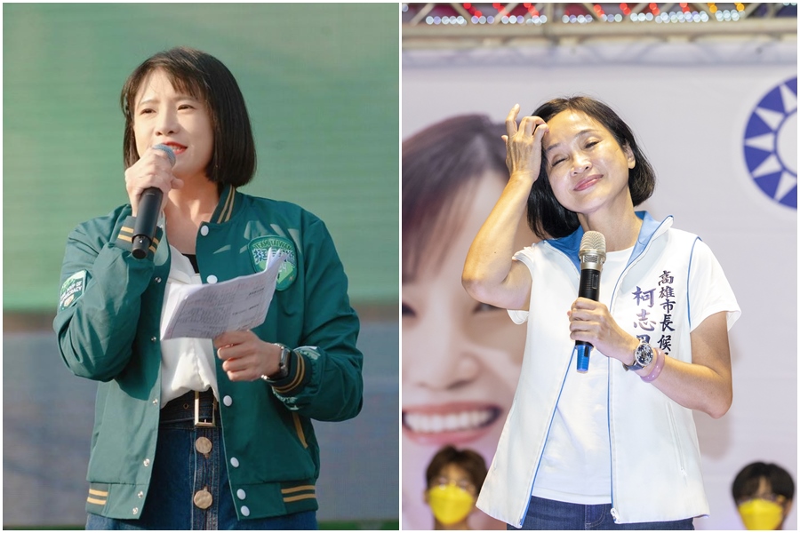 高雄市議員鄭孟洳（左圖）嘲諷柯志恩（右圖）在國民黨不分區立委中名列前茅，是否早就忘記承諾要在高雄置產。（翻攝鄭孟洳臉書、本刊資料照）