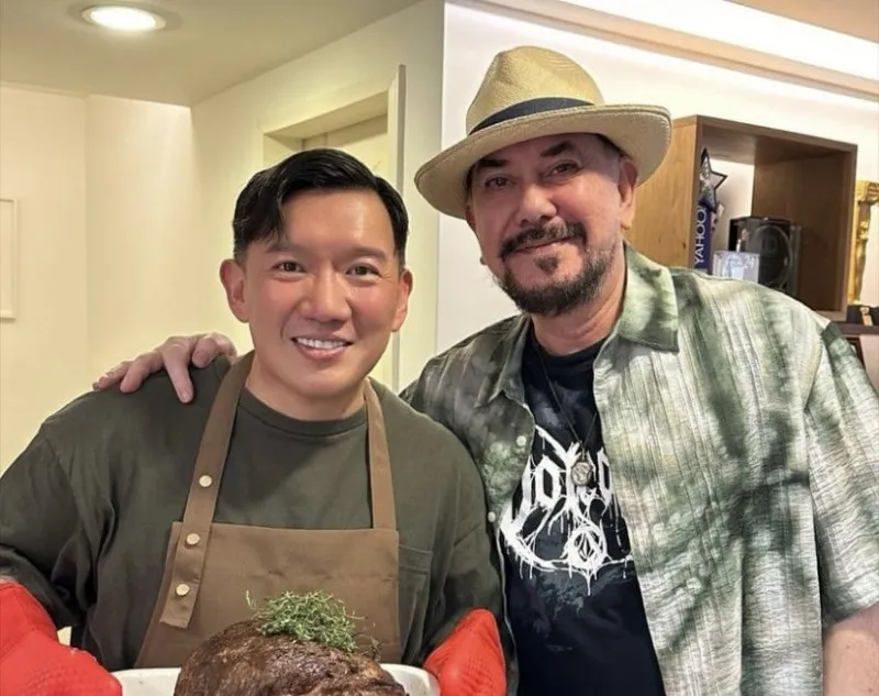 杜汶澤（左）與黃秋生本來合作過多部電影交情不錯，後來因政治立場不同起嫌隙，2015年重新在邱禮濤電影《堂口風雲錄》中合作。（翻攝臉書）