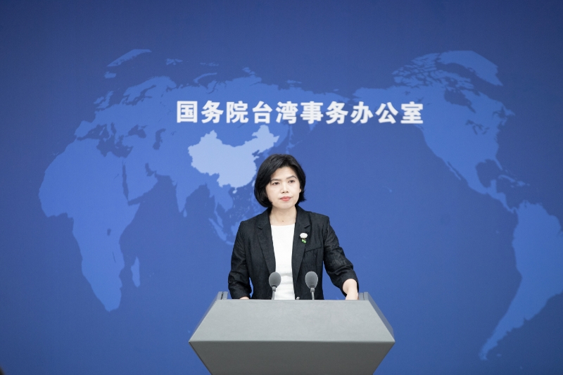 國台辦發言人朱鳳蓮今天表示，兩岸統一後，台灣基礎設施建設會更好，像是可以共同建設研究多年的海峽快速通道，讓台灣民眾自駕到北京來遊覽。（翻攝自國台辦臉書）