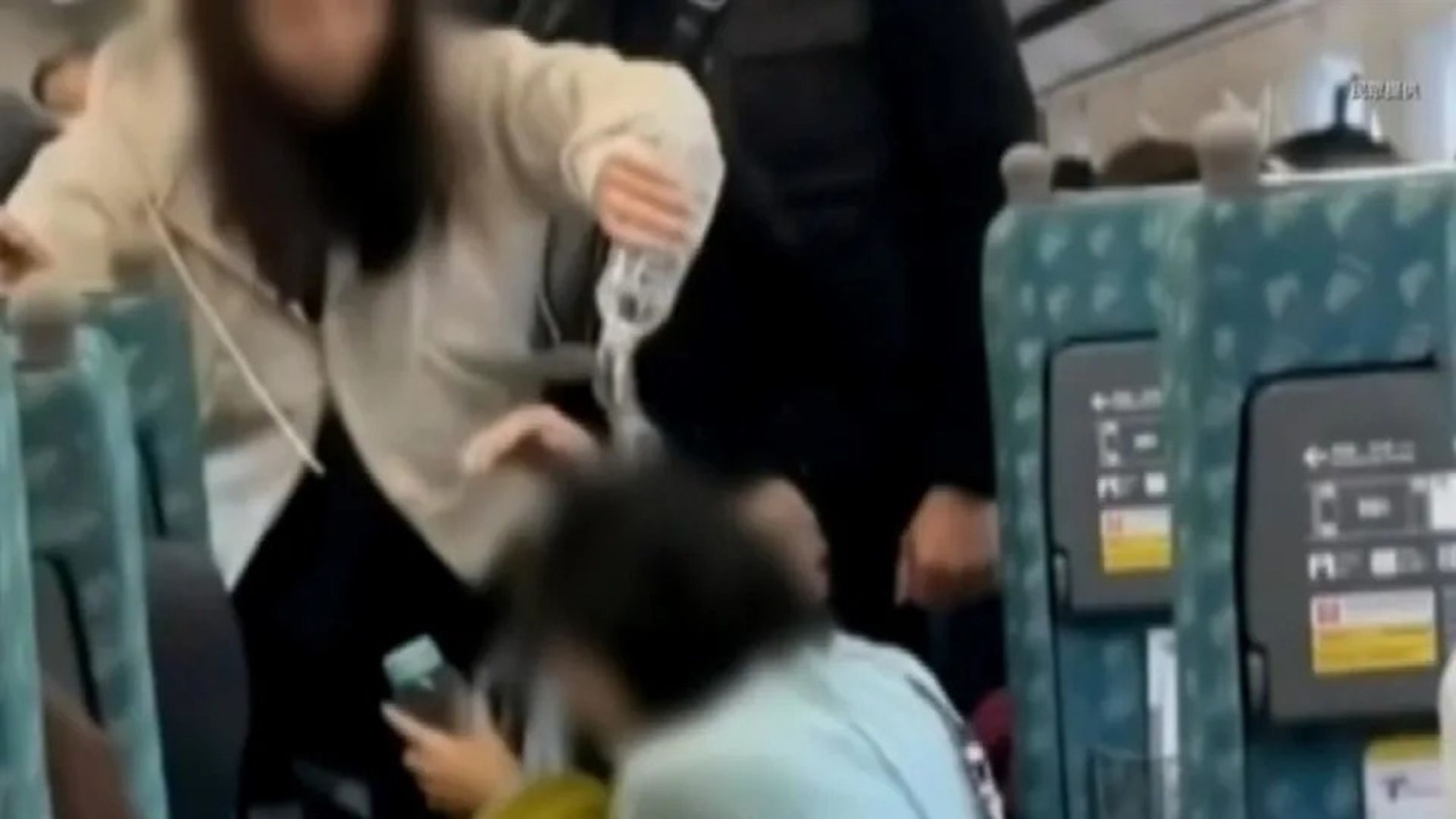 台灣高鐵昨（8日）發生一起座位糾紛事件，引發網友高度討論。（翻攝畫面）