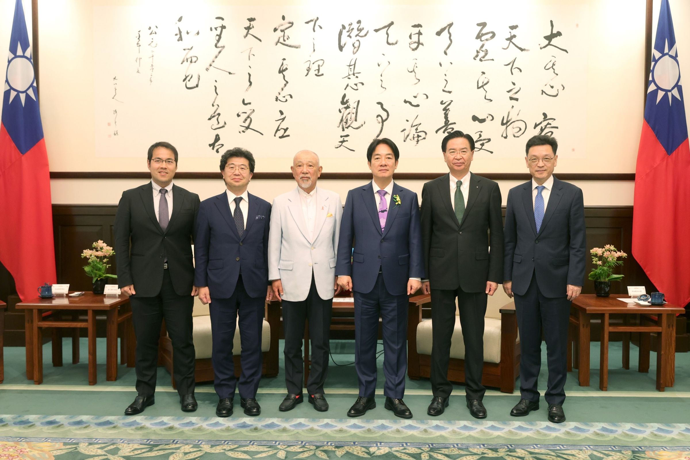 賴清德表示,期望未來台灣和日本能夠攜手努力,拓展在第三國的合作和市場,共創雙贏。