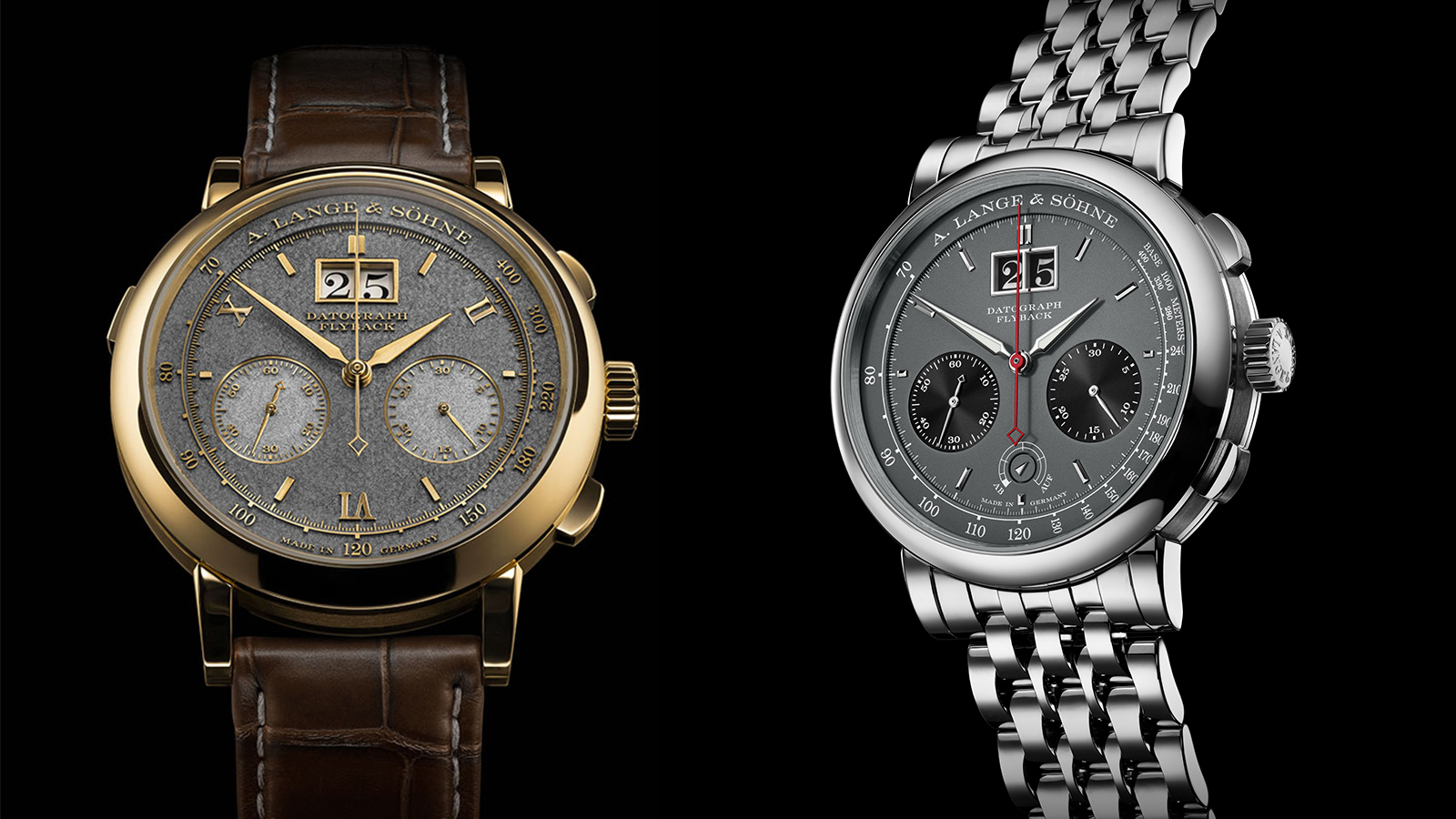 為了慶祝朗格首款計時碼錶機芯的25週年，近期品牌發表了Datograph Handwerkskunst和Datograph Up/Down Hampton Court Edition兩款夢幻逸品，其中後者是全球僅限一只、將以慈善拍賣形式進行競標的孤品。