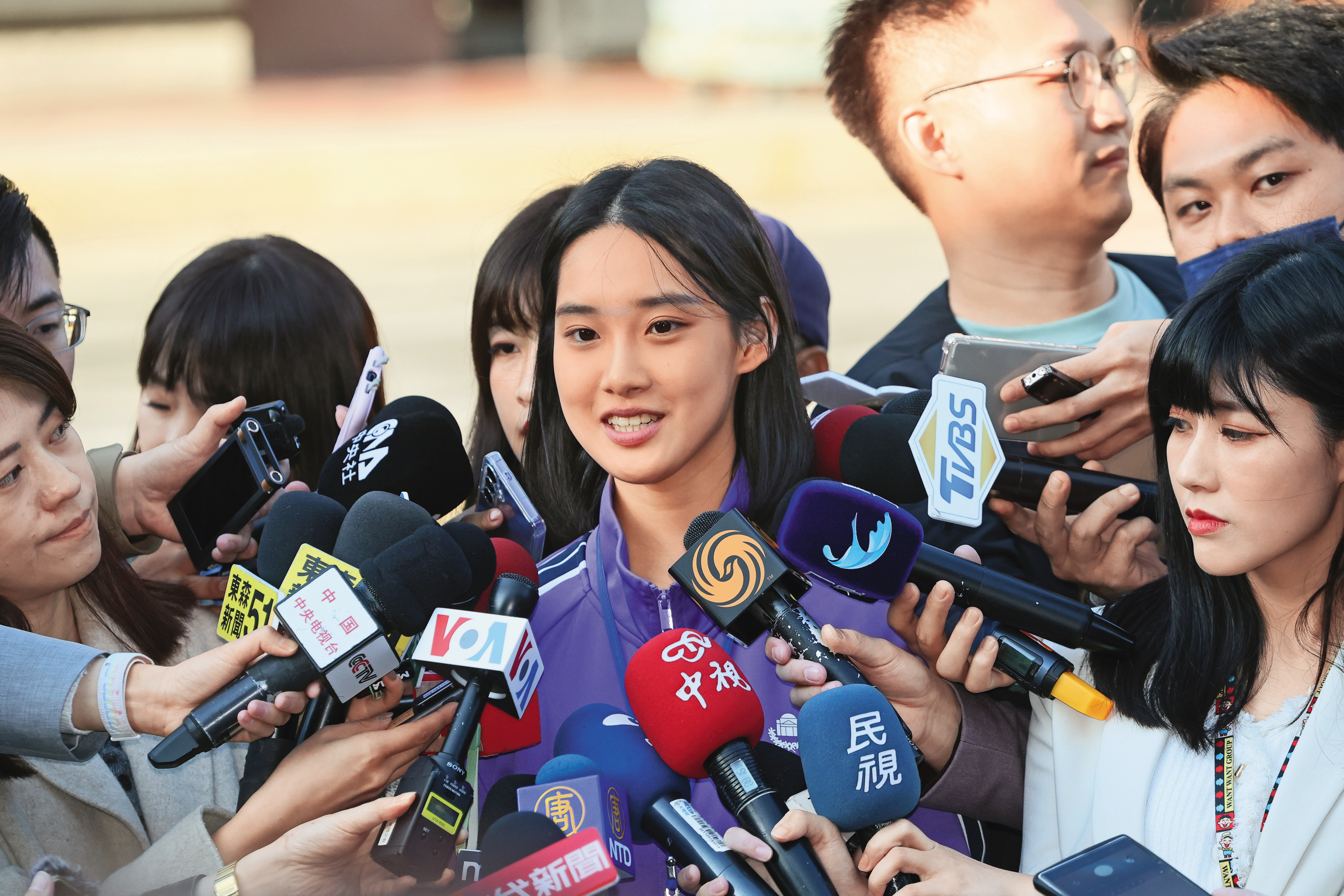 馬英九基金去年邀北大、清華師生訪台。圖為訪團成員、清華大學學生彭戈航。