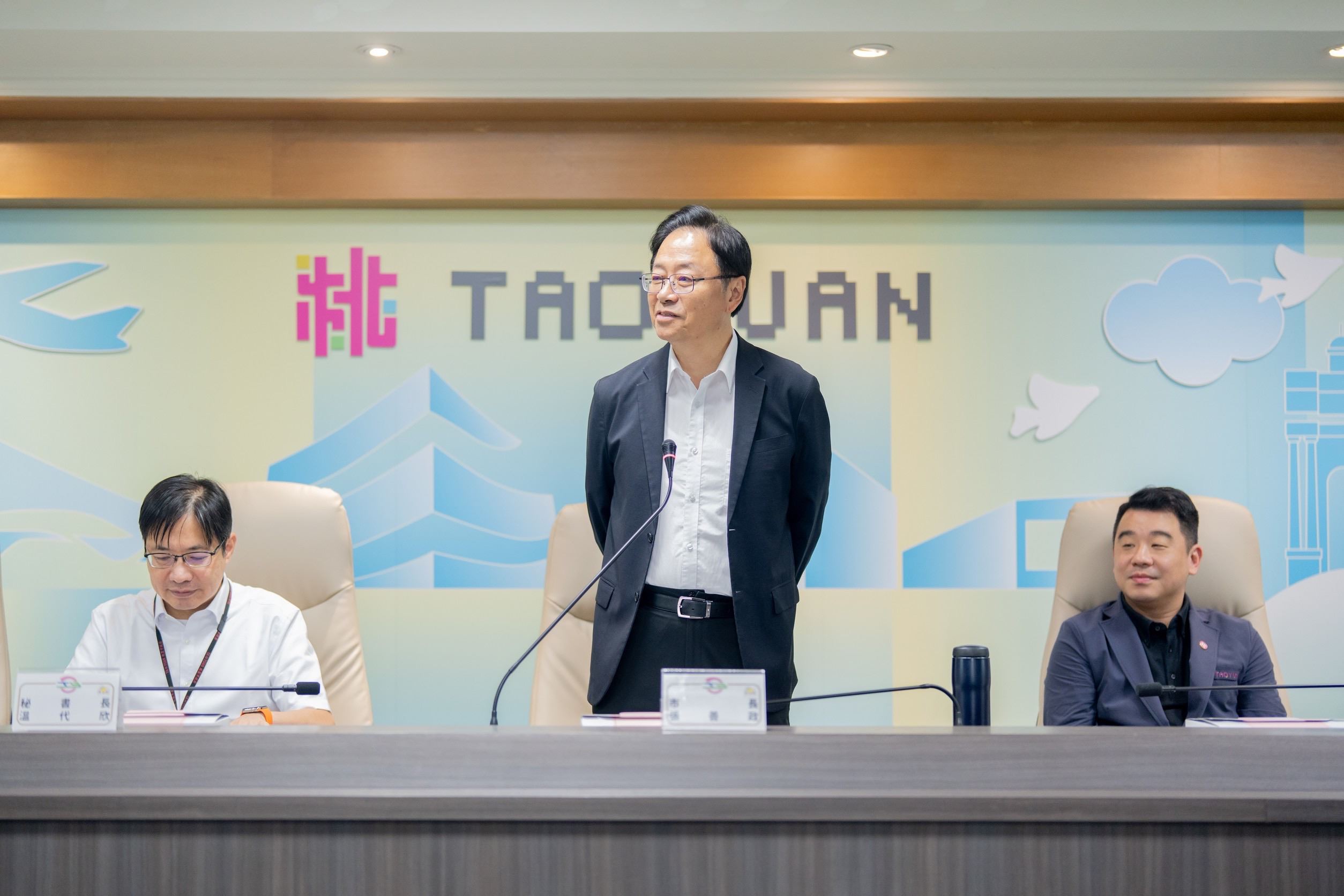 桃園市僅4區放颱風假，市民湧入張善政臉書抱怨。（桃園市政府提供）