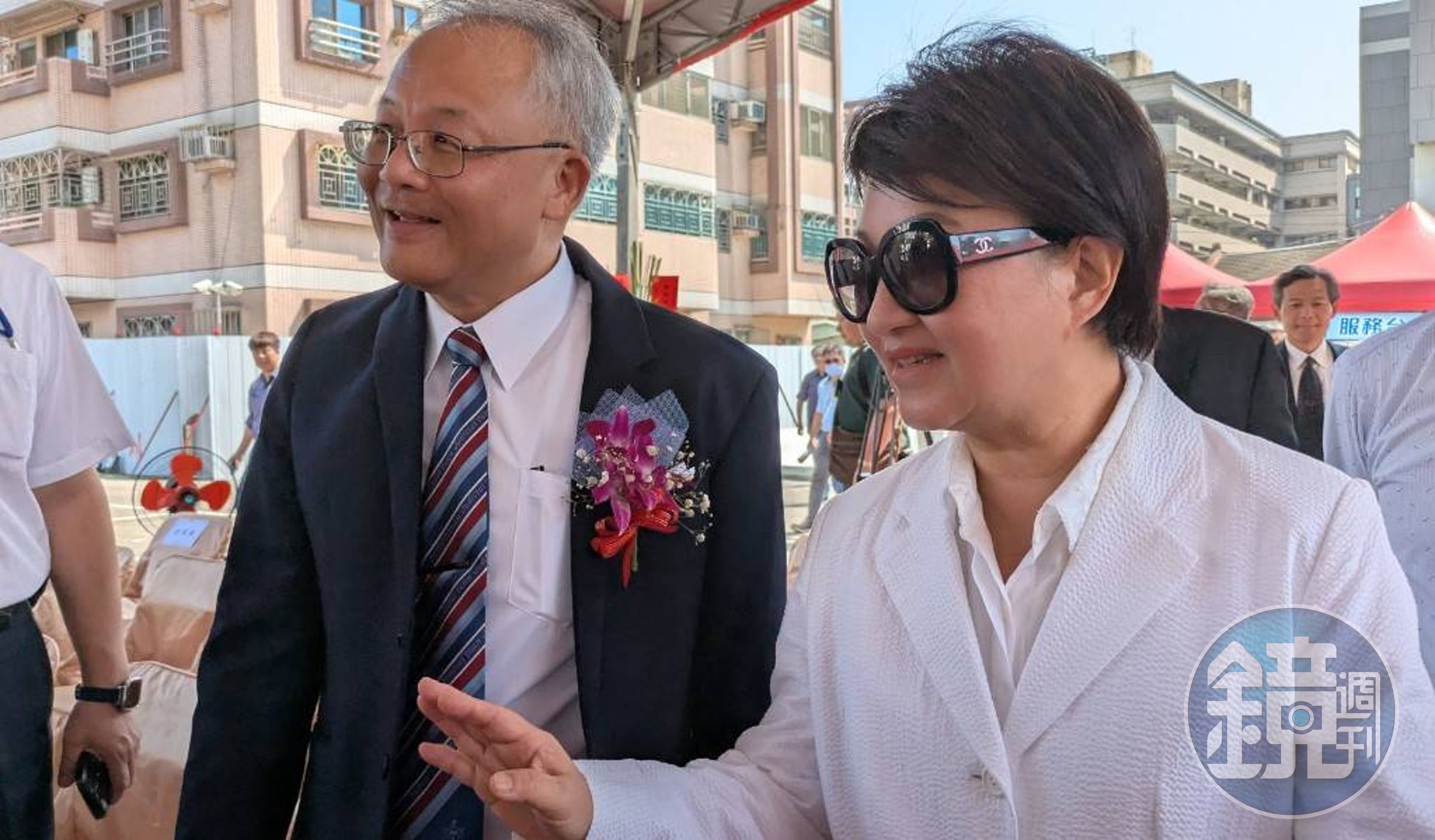 台中市長盧秀燕參加地院三辦動土典禮。(鄧玉瑩攝影)