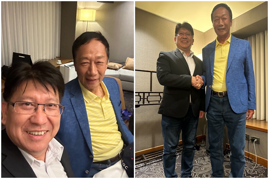 國民黨新竹縣立委林思銘向郭台銘釋出善意。（林思銘國會辦公室提供）