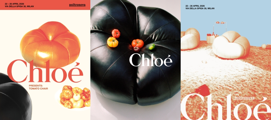 Chloé攜手POLTRONOVA傾獻經典Tomato Chair限量復刻之作。〈Chloé提供〉