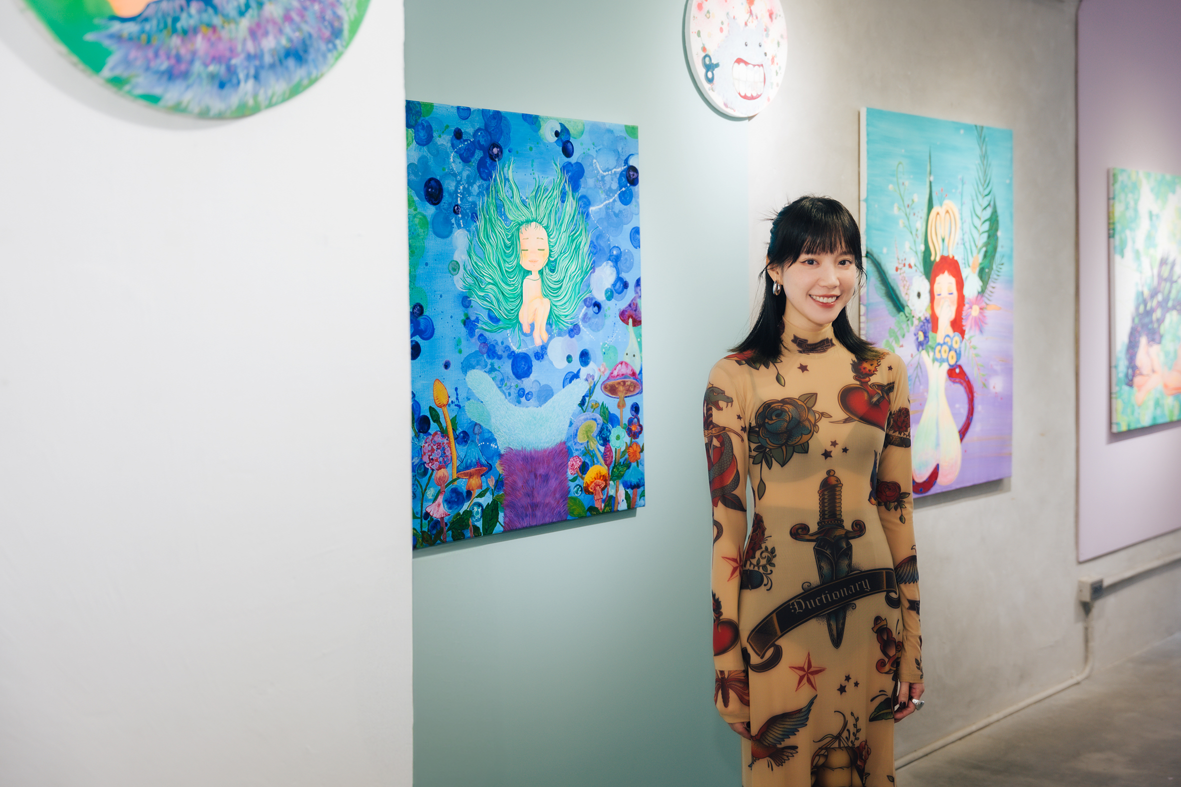 程予希個人藝術展「Mirror Mirror」25日起免費參觀。(星星相藝提供)