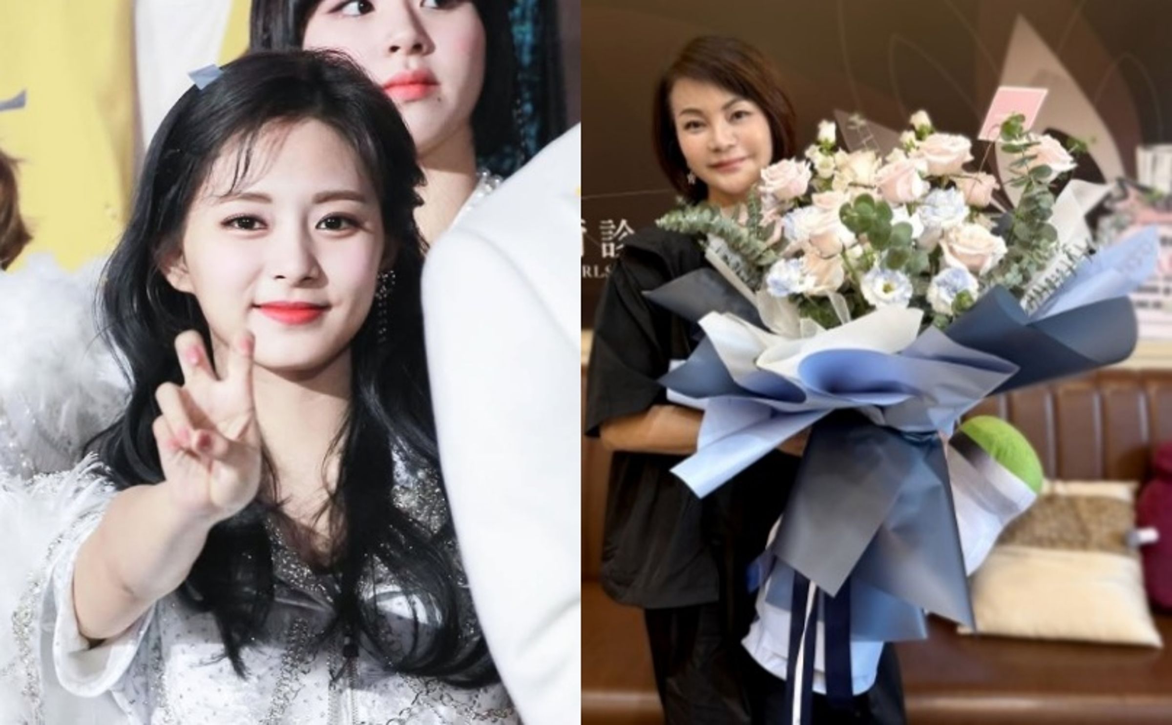 TWICE高雄站世界巡演吸引近18萬人次，周子瑜媽媽黃燕玲分享觀演感動。（翻攝自instagram/tzuyu.fanspage、topbeauty_lydia）