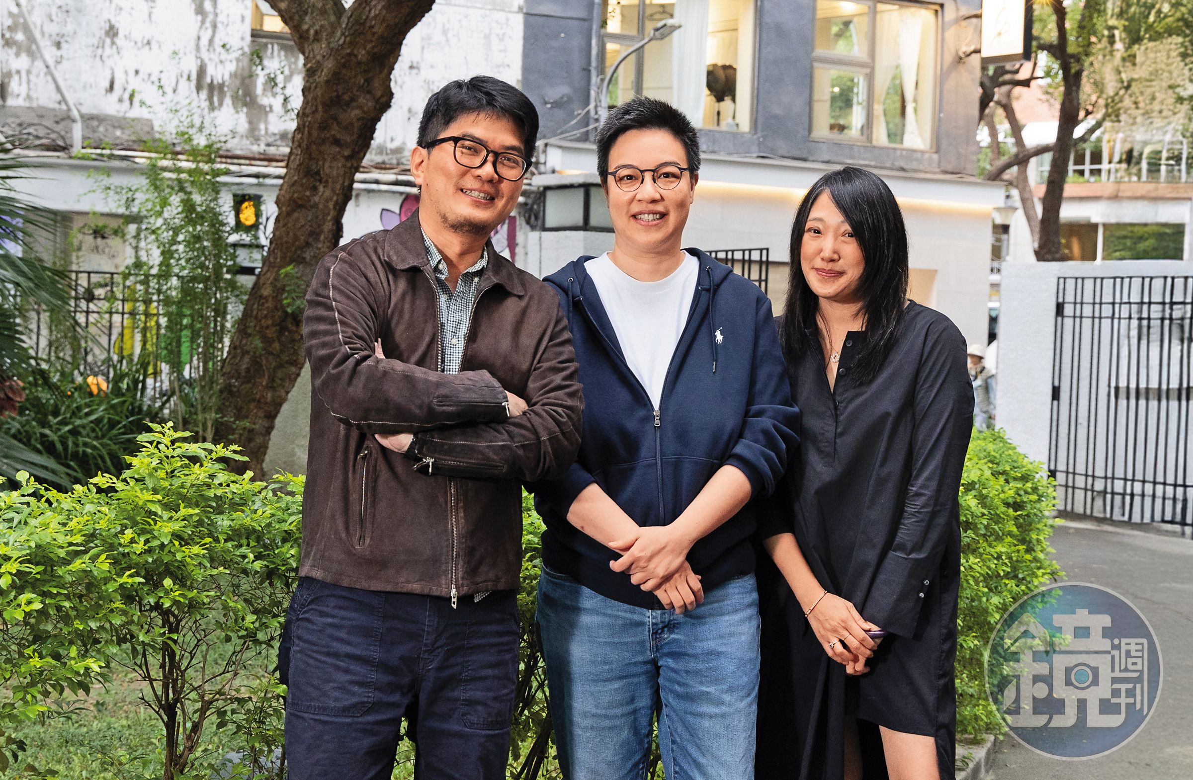 聯合製片方瑄（右起）、編導黃熙、東昊影業負責人張全琛隨影片四處奔波前往各國際影展。