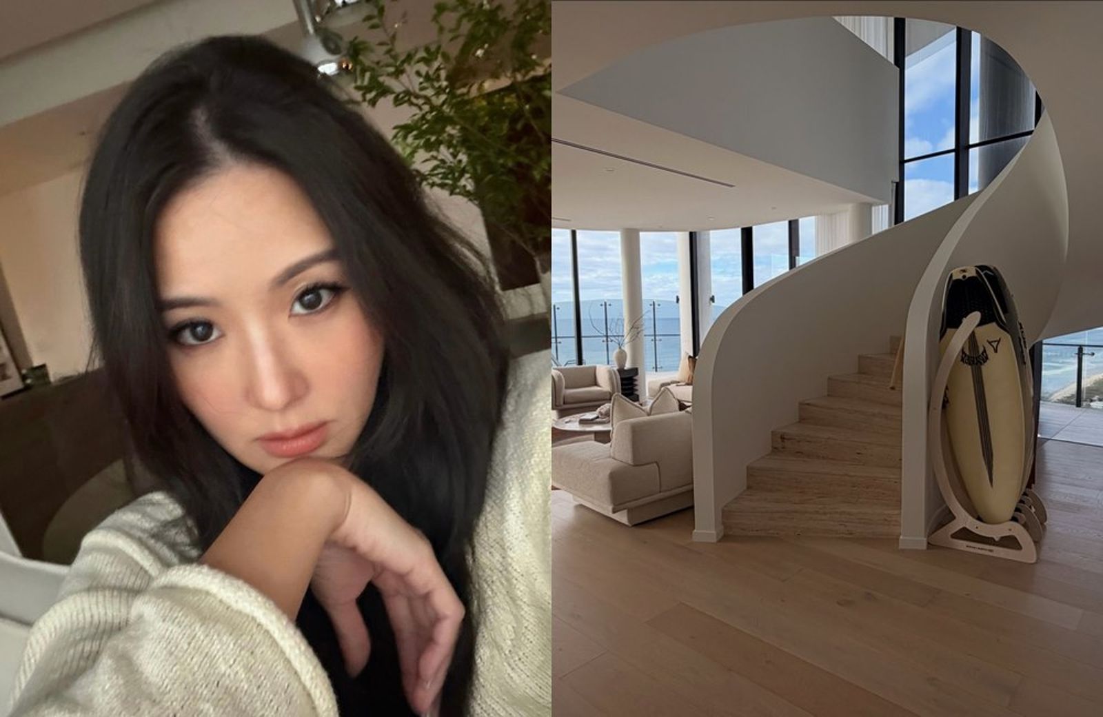 孫芸芸再曬澳洲豪宅!無敵海景+旋轉樓梯吸睛 55萬名牌包配8萬香檳低調奢華