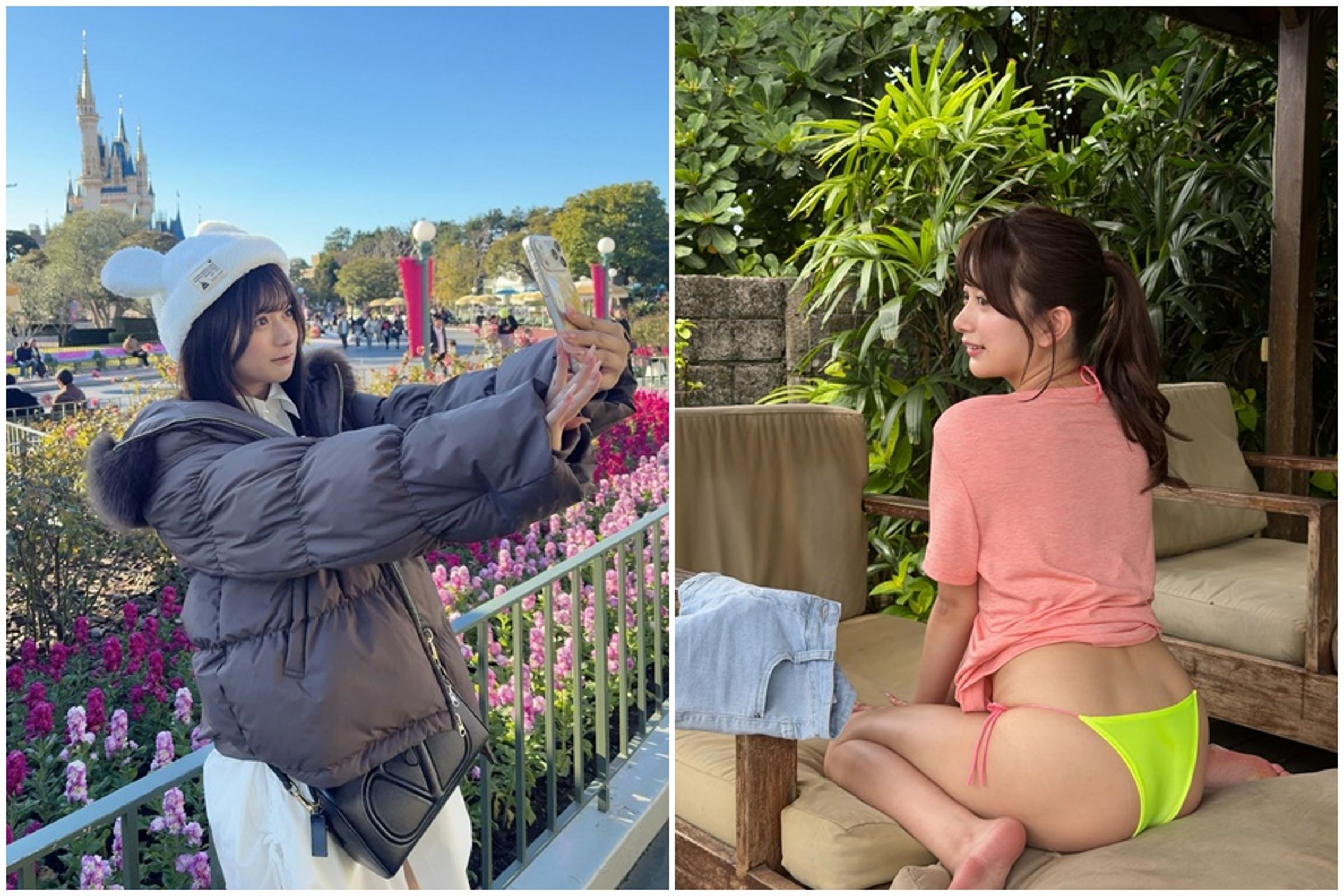 北岡果林抱怨在迪士尼樂園遭陌生人大聲指認是AV女優。（翻攝自X@karin_kitaoka_）