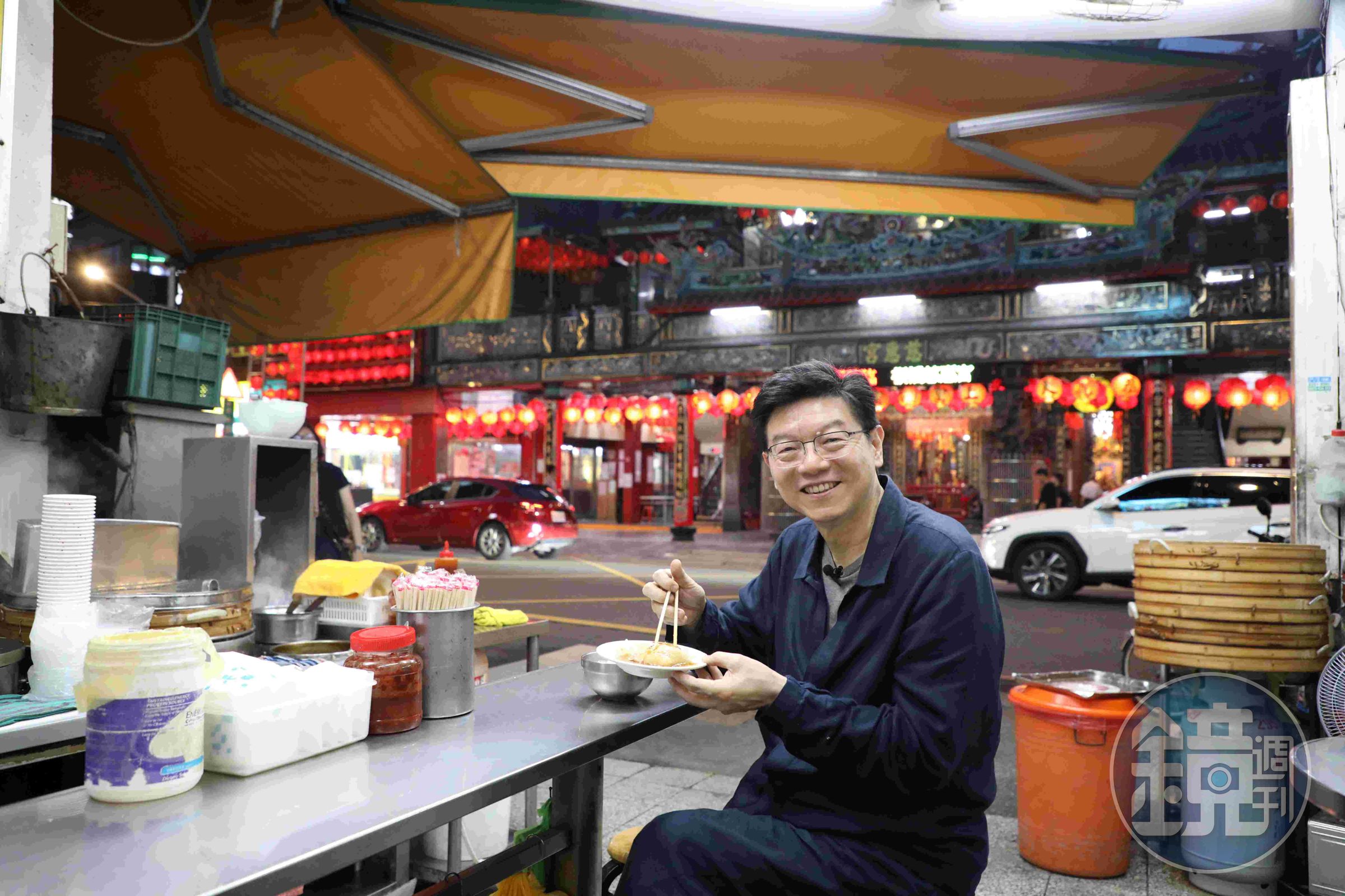我在黃石市場吃到葉記的清蒸肉圓。