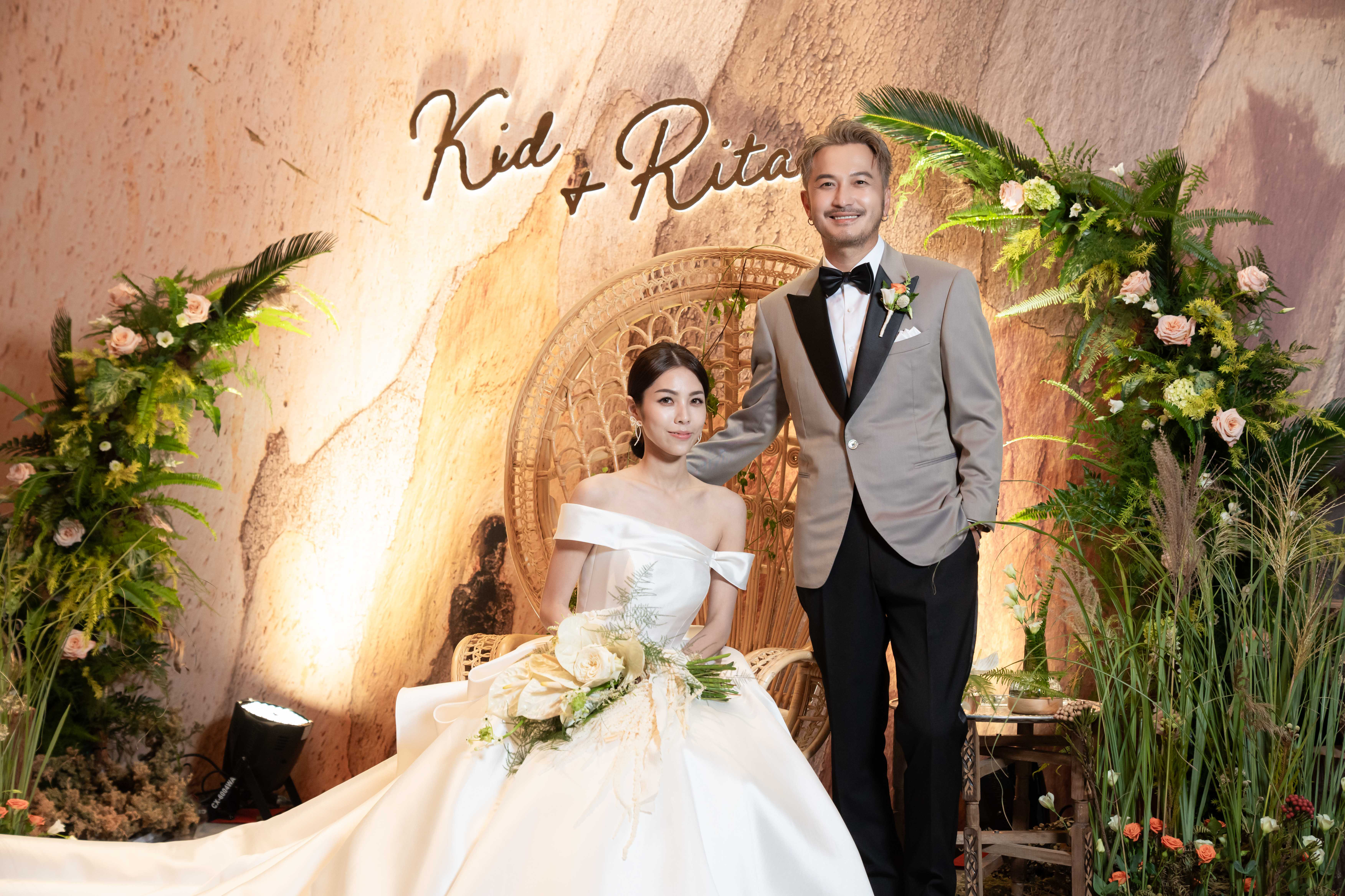 KID與老婆RITA結婚一年今補辦婚宴。(PhiStudio提供)