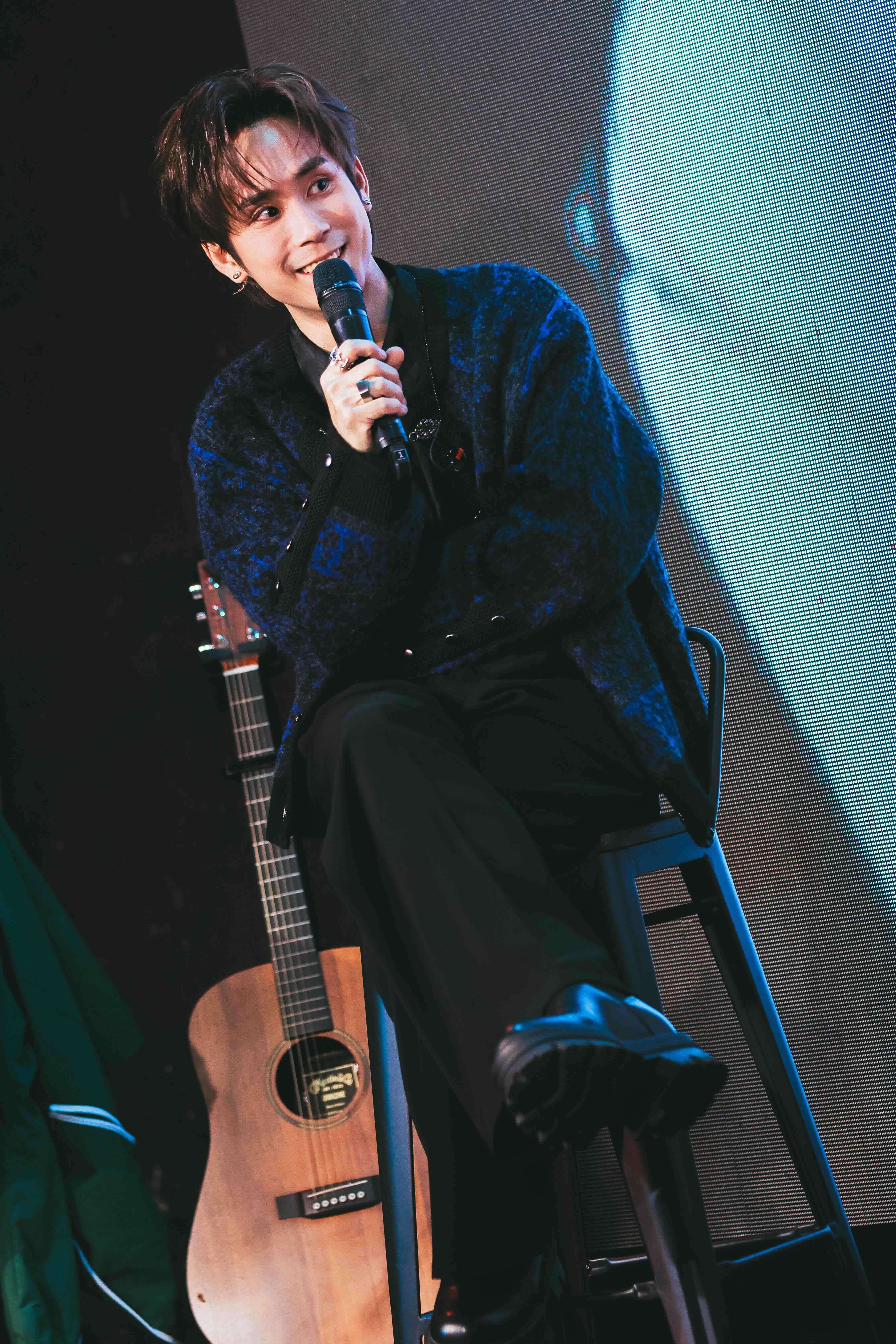 片山涼太出新專輯《what am i to you?》，昨（19日）舉辦聽歌會。（大元娛樂提供）