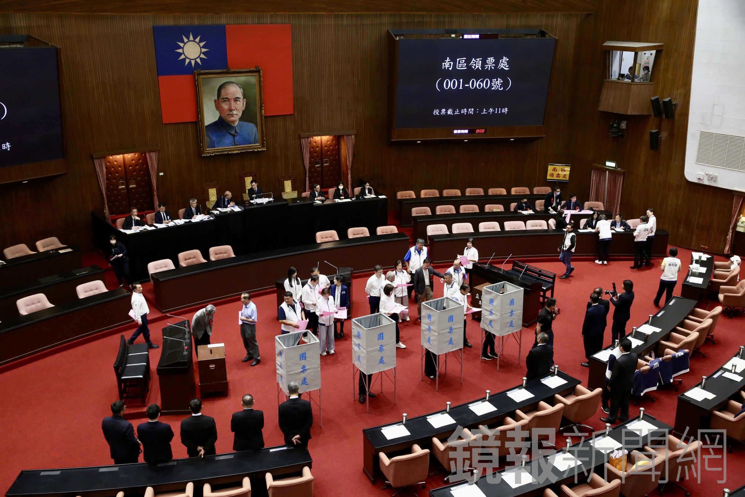 立法院今針對司法院人事同意權案進行審查，7位被提名人的同意票皆未到達門檻。（鏡報董孟航攝）
