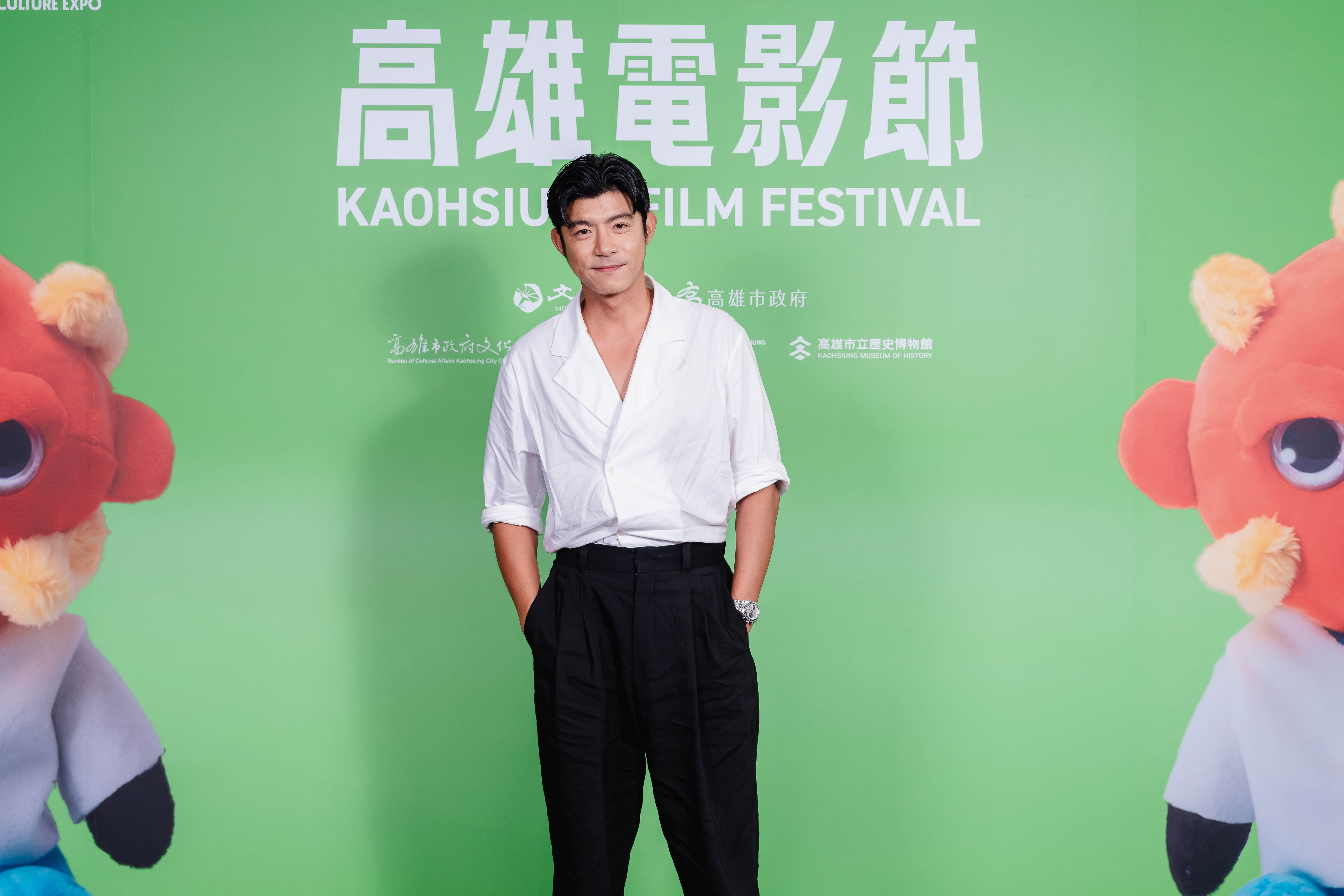 王柏傑透露與謝欣穎分手已3個月，雙方和平分手，沒有交惡。（高雄電影館提供）