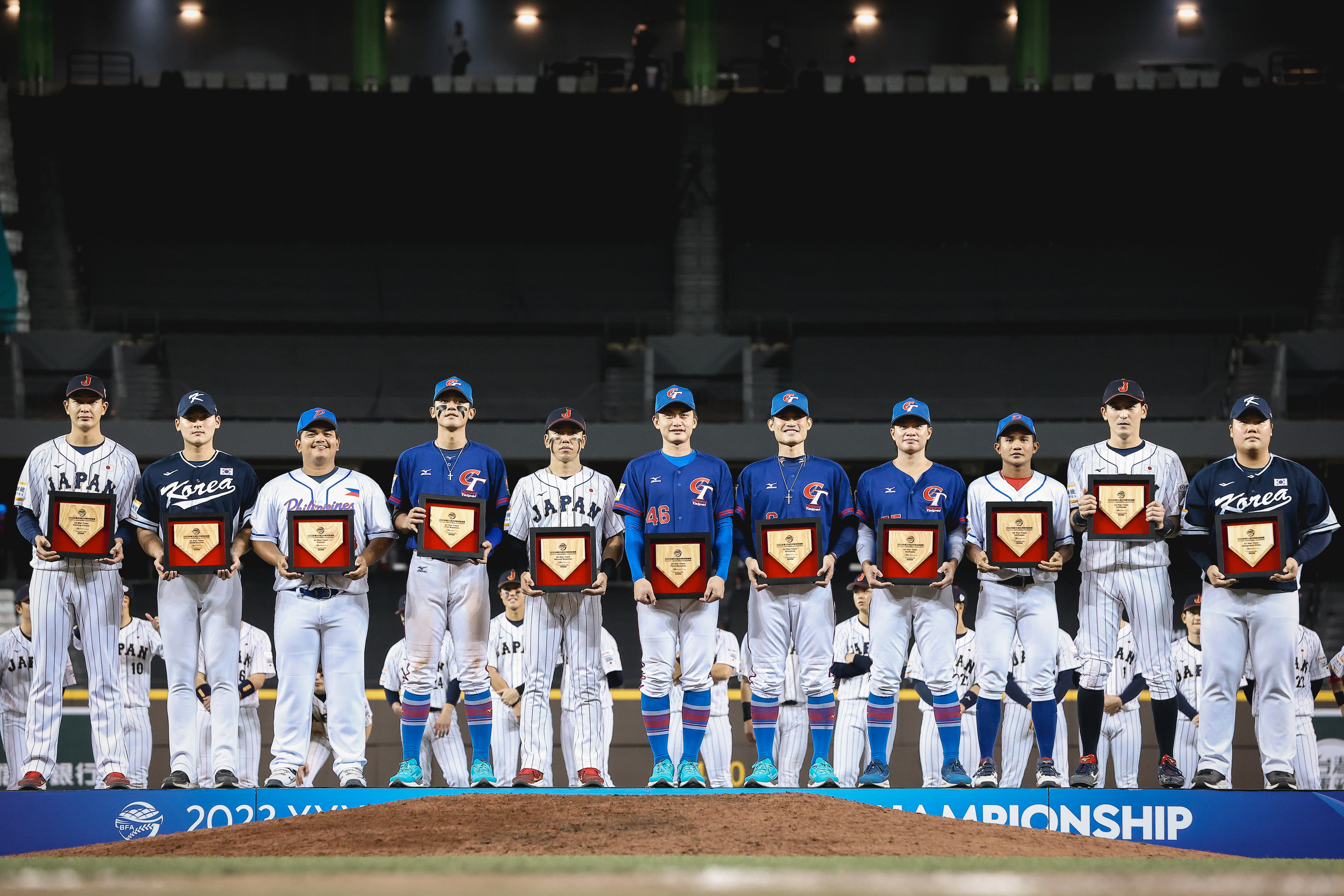 亞錦賽明星隊，台灣共有4球員入選。（中華棒協提供）