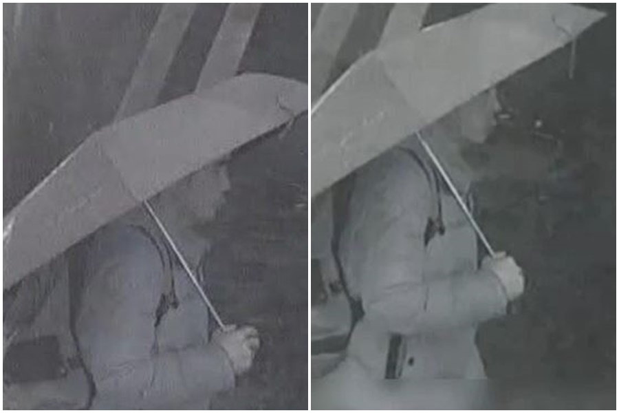 一名男子慘遭一輛聯結車當場撞死，因傷勢過重加上未有證件，無法辨認其身分。（翻攝畫面）