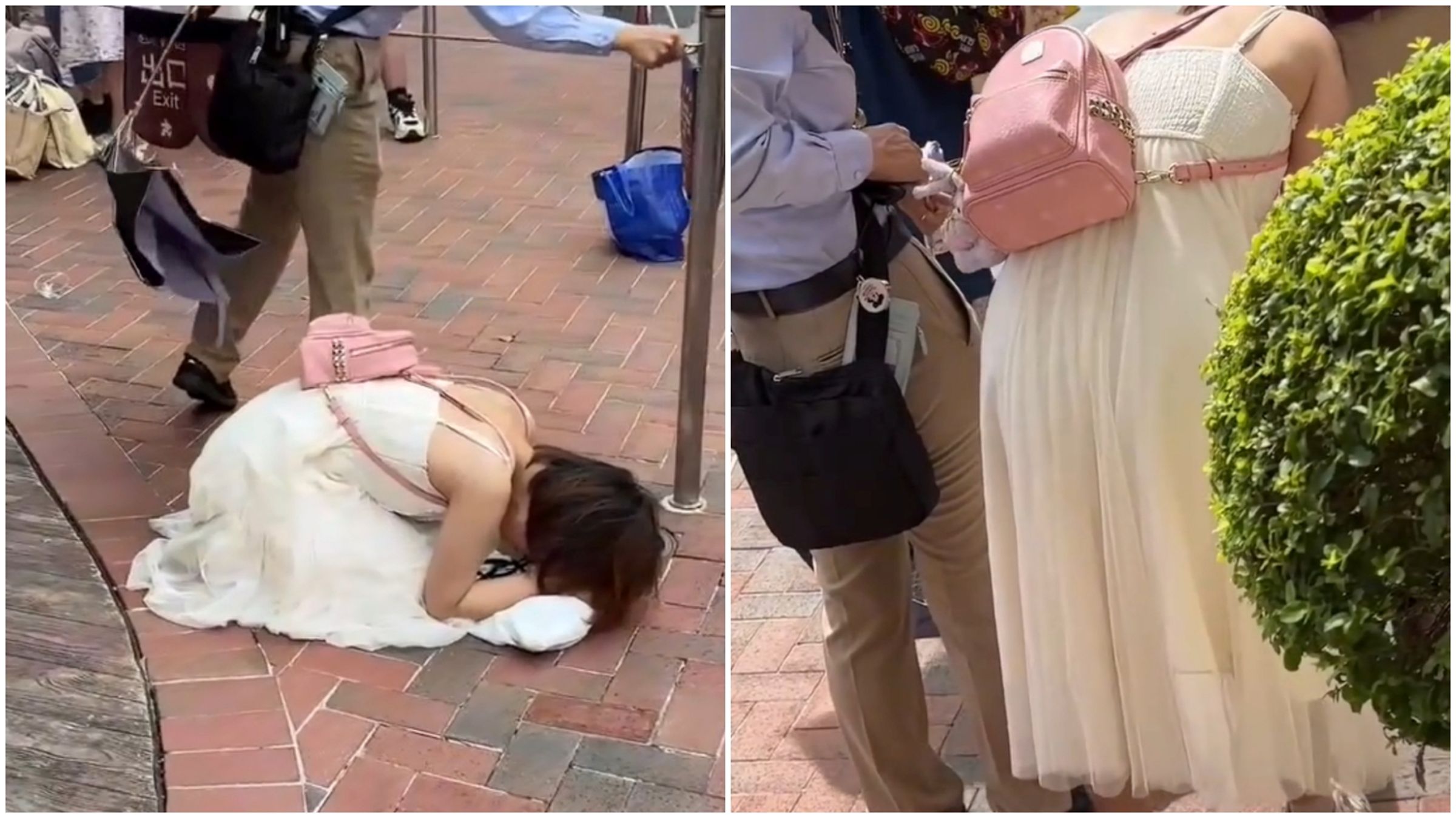 女子上廁所超時，返回被告知要重排情緒崩潰。（翻攝微博）