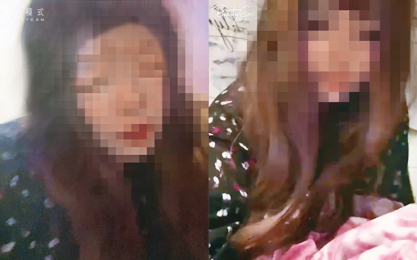 薇薇每次出場都是大波浪長髮，身穿黑色絲質上衣。（讀者提供）