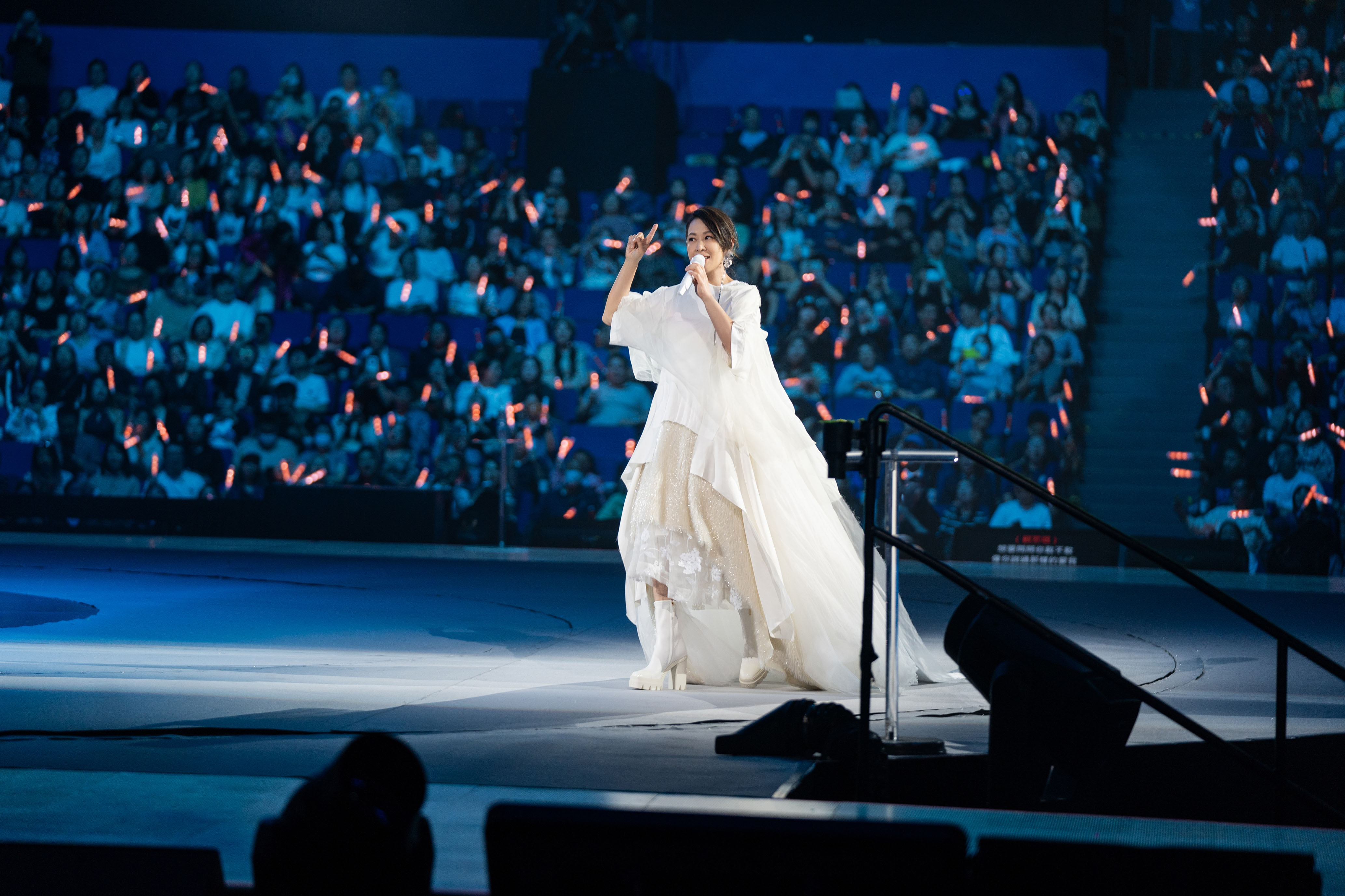 劉若英在上海開唱,張學友等歌手也在同一天開唱,劉若英讚粉絲眼光獨特。(相信音樂提供)