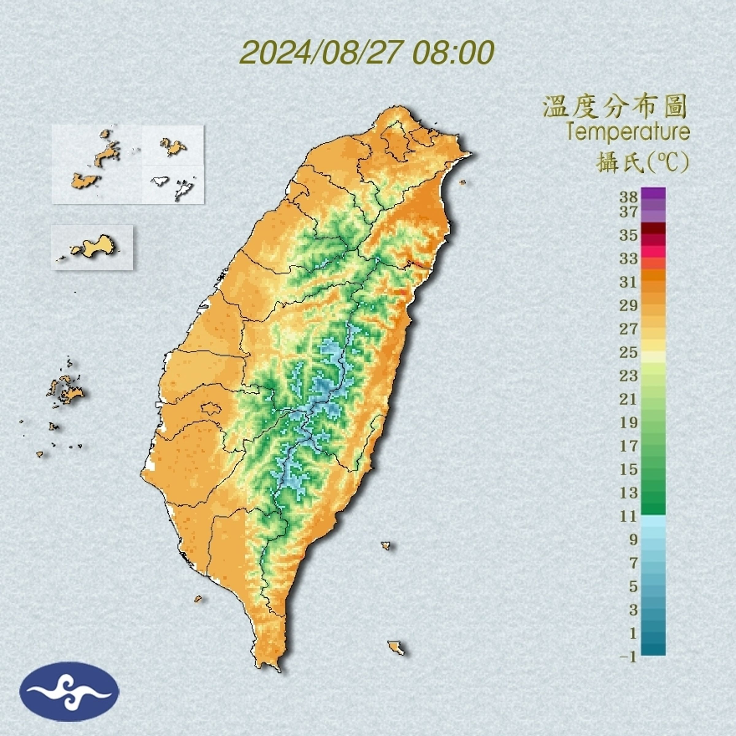 大台北地區有高溫發生的機率,可能達37度。(中央氣象署提供)