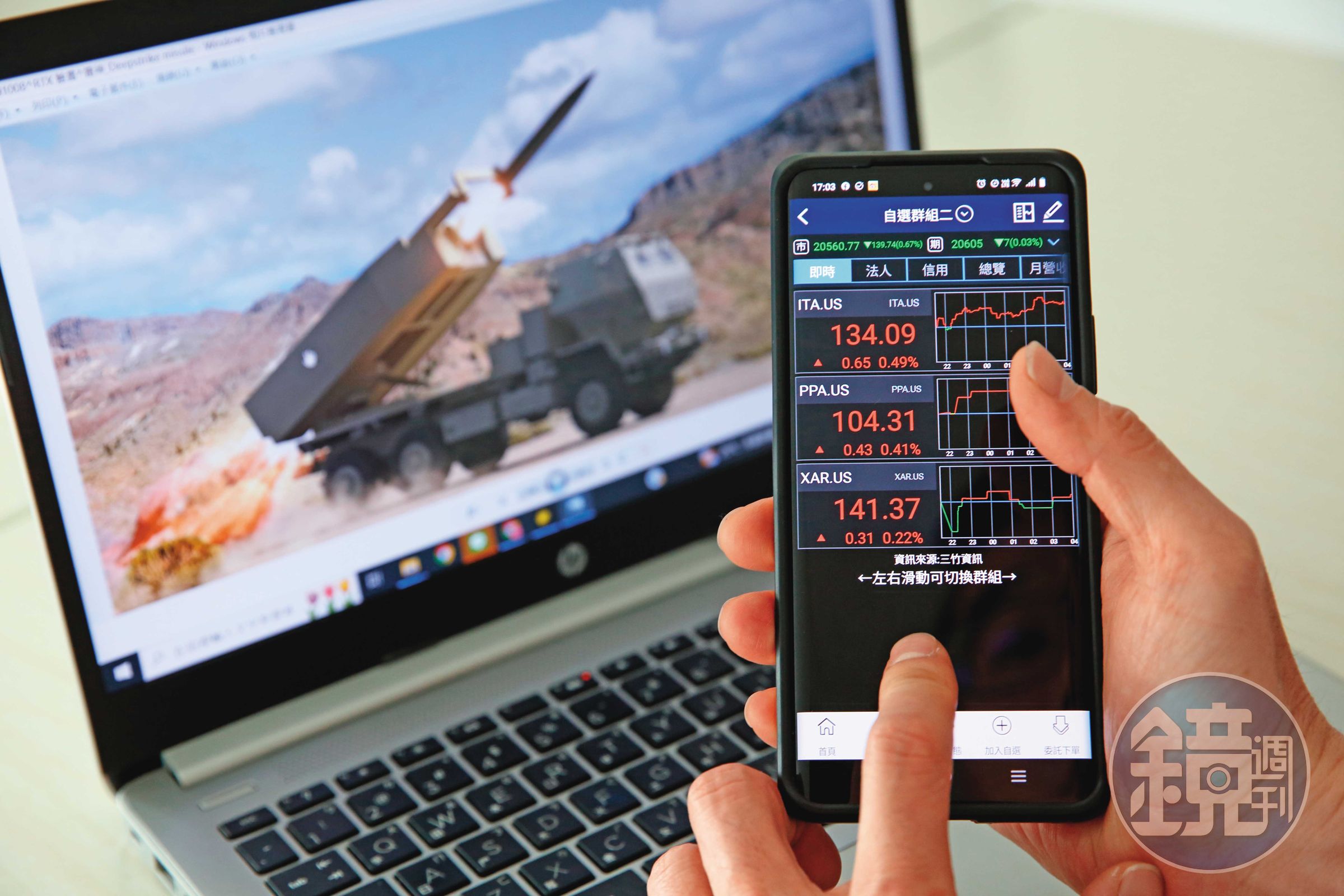 資產中配置軍工股ETF，可降低受戰爭動亂而致股市下跌的損失。