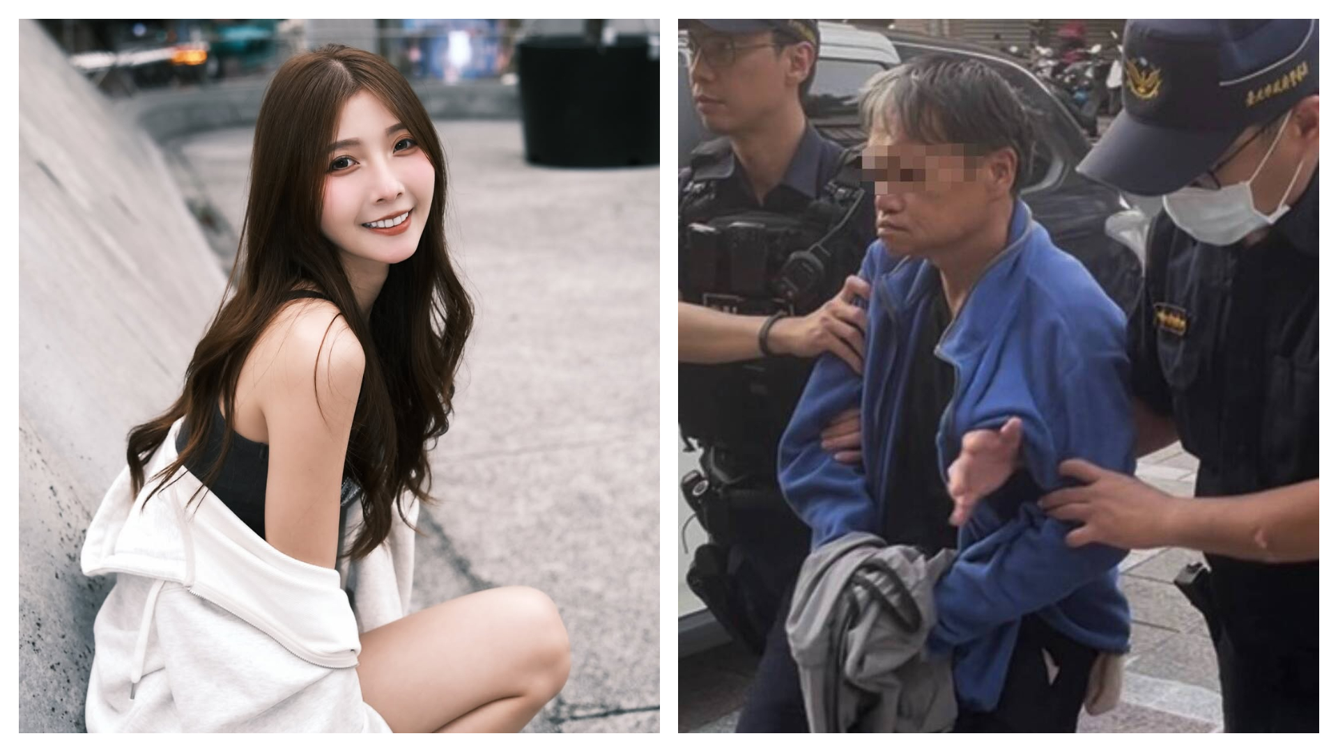 許男昨日涉嫌持利刃攻擊汶汶。（翻攝自Instagram@jessie.02.21、翻攝畫面）