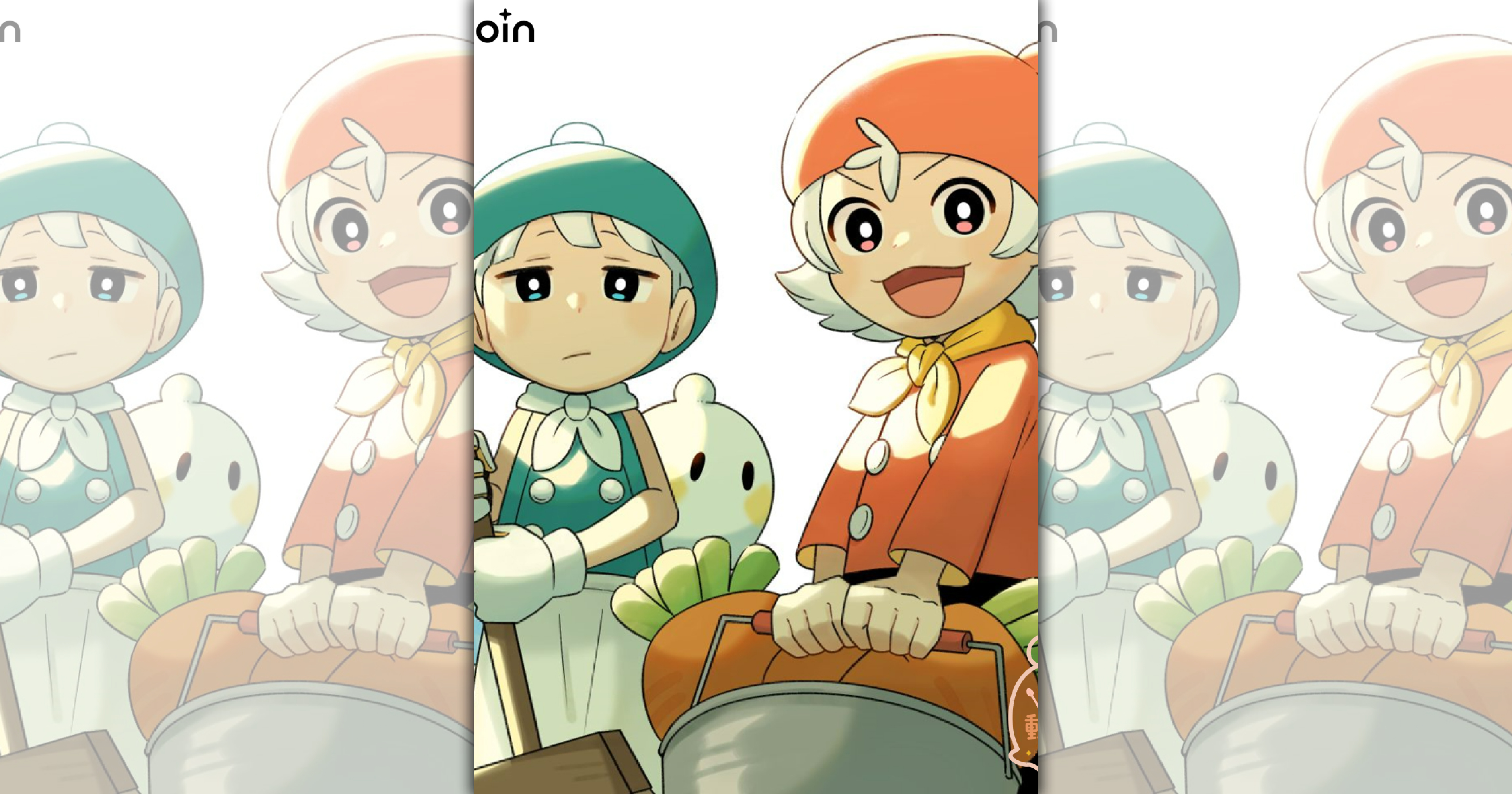 茜Cian推出以台灣美食為主題的網路條漫《食寶動物園》。（MOJOIN提供）